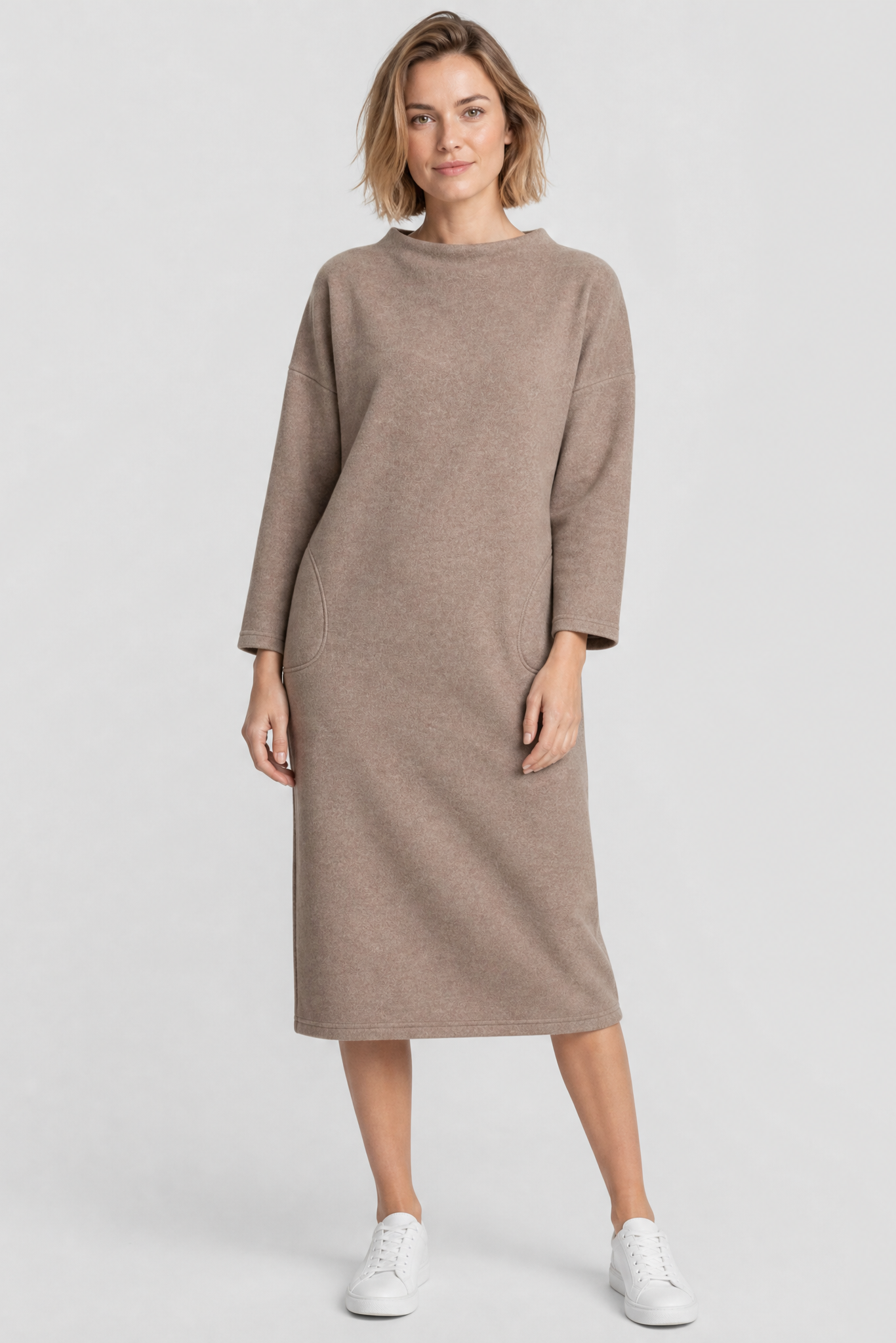 Frontalbild von Rösch Hauskleid Midi