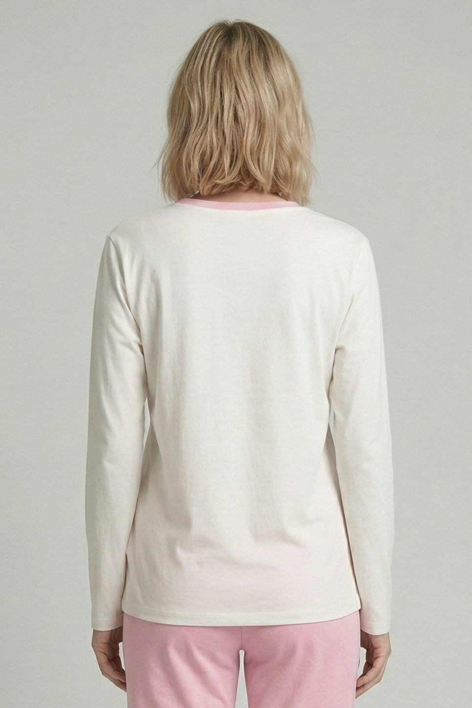 Rösch Chemise manches longues, imprimé Enjoy Crème