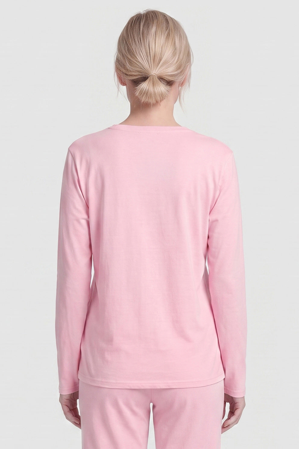 Rösch T-shirt manches longues, imprimé Enjoy rose