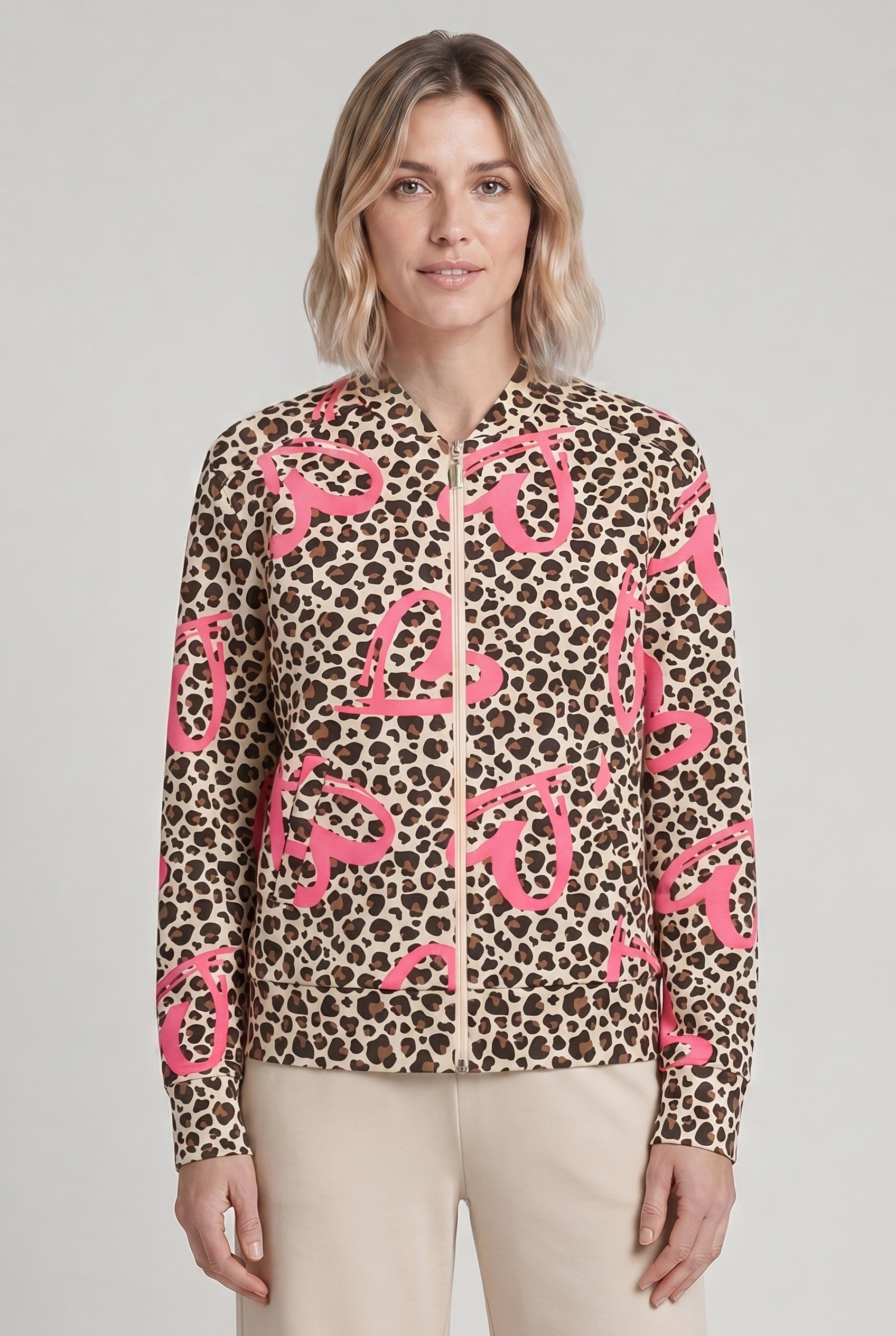 Rösch Jacke, Leo-Herz-Print