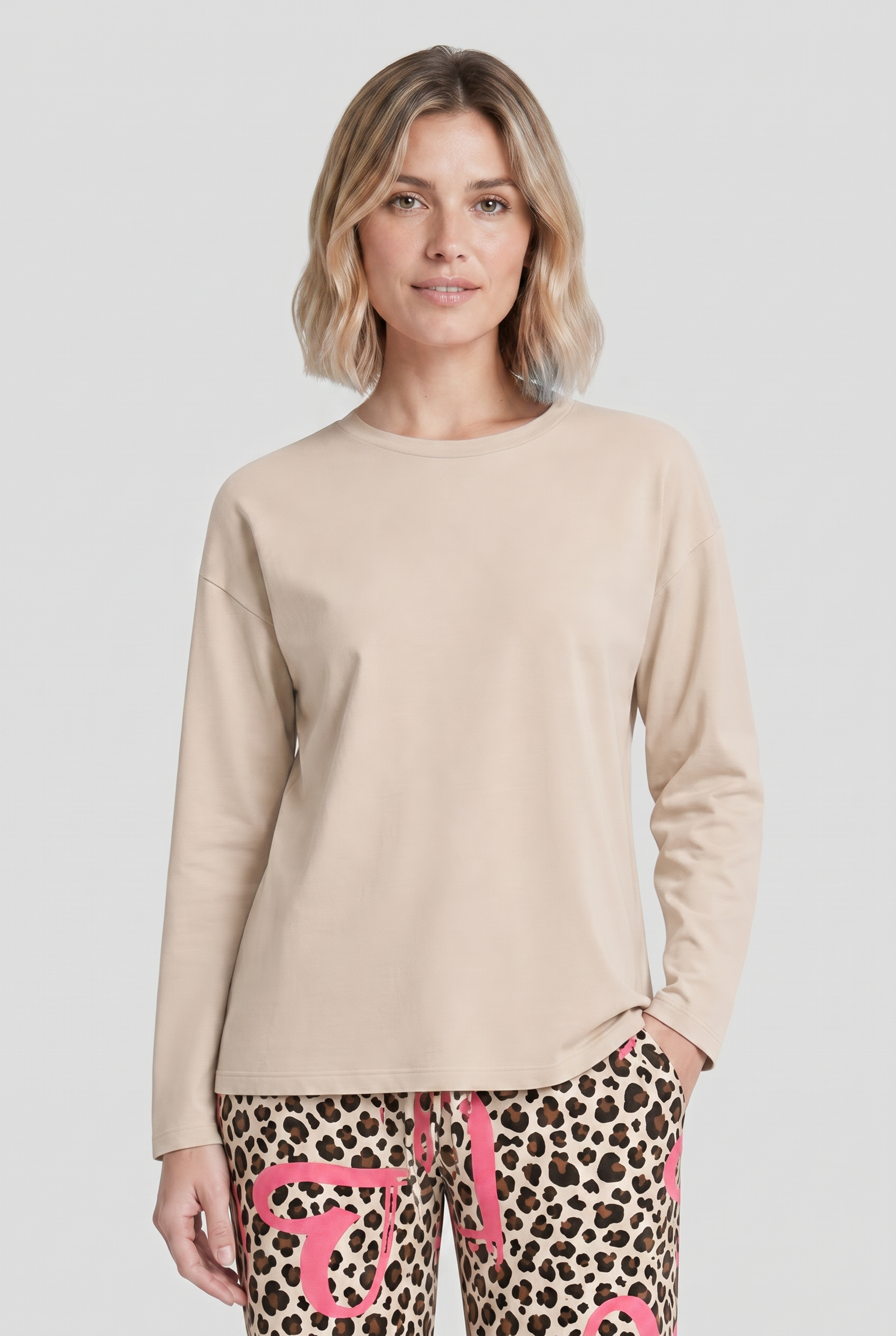 Rösch Sweatshirt Langarm, Sand