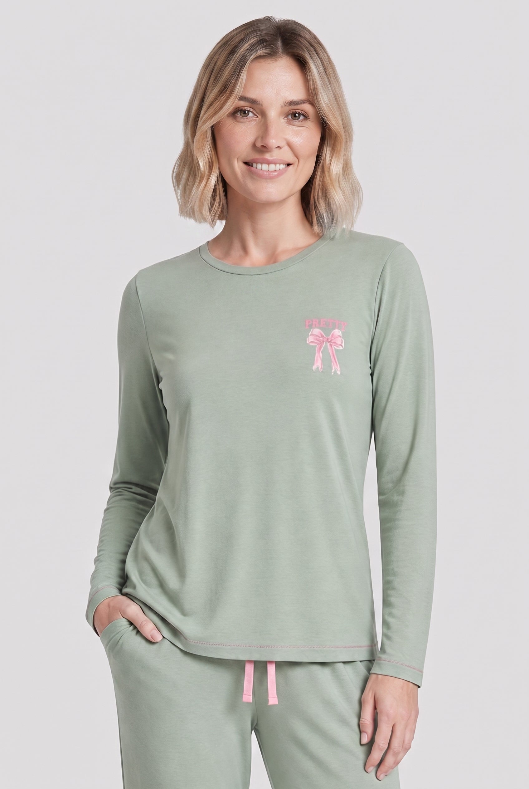 Rösch Chemise manches longues, imprimé à nœuds