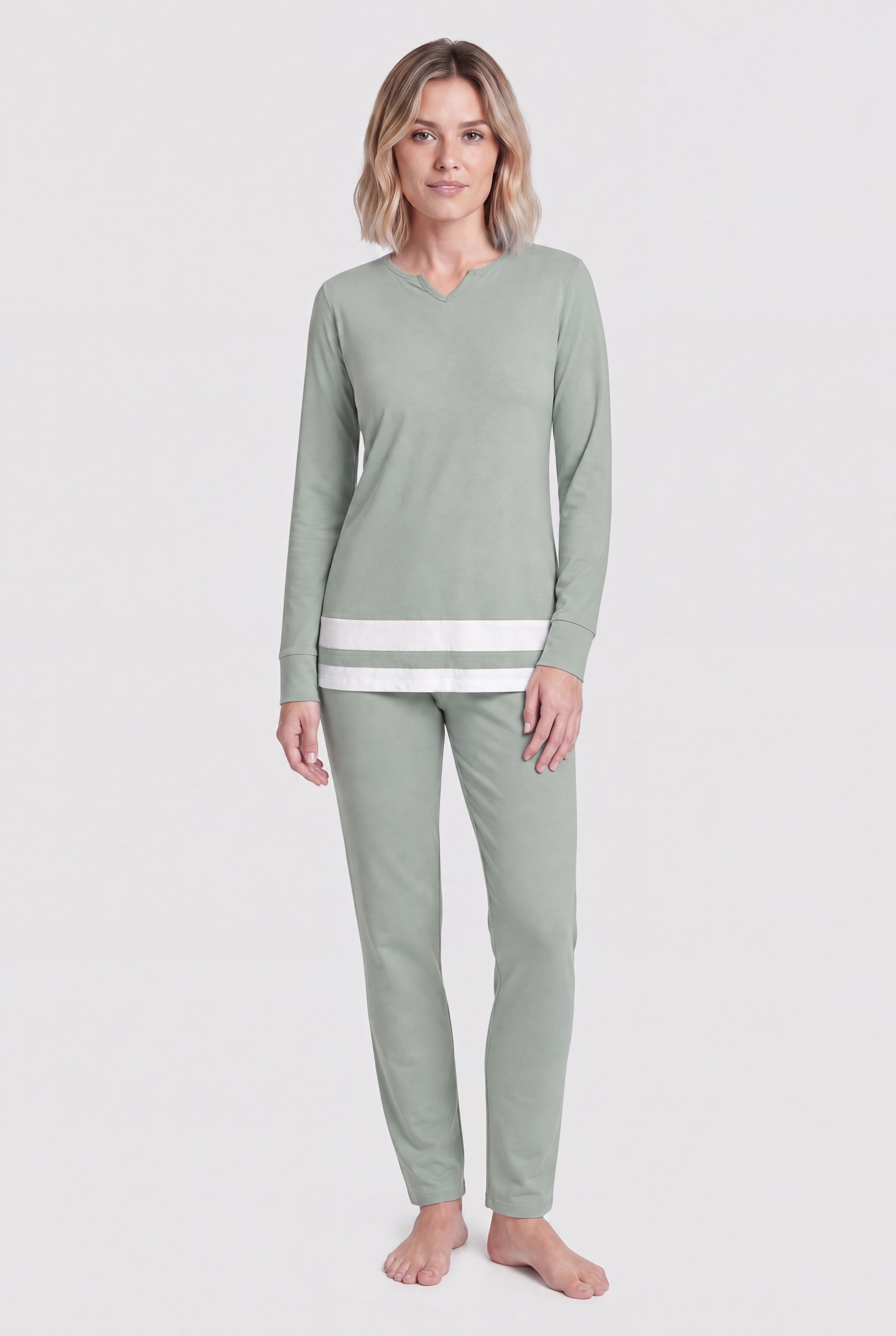 Rösch Pyjama Lang, Langarm