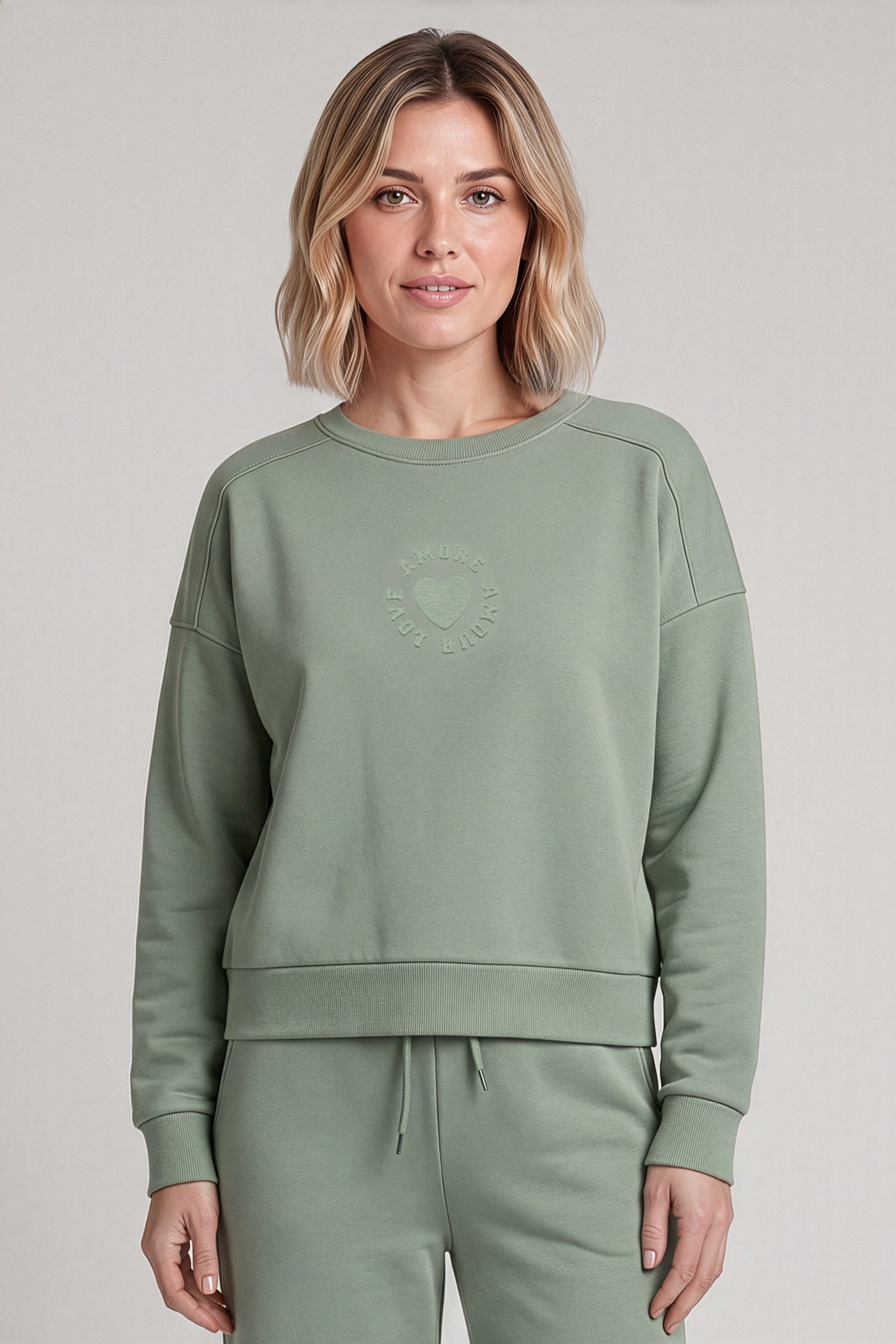 Rösch Sweatshirt manches longues, logo frontal