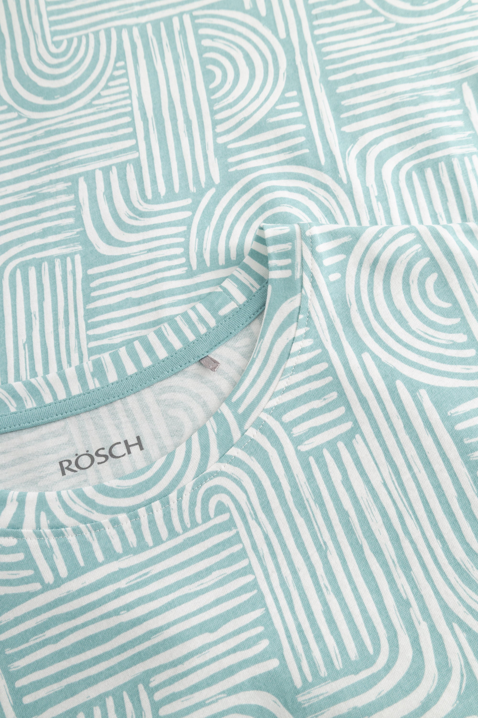 Rösch Chemise de nuit courte, imprimé graphique