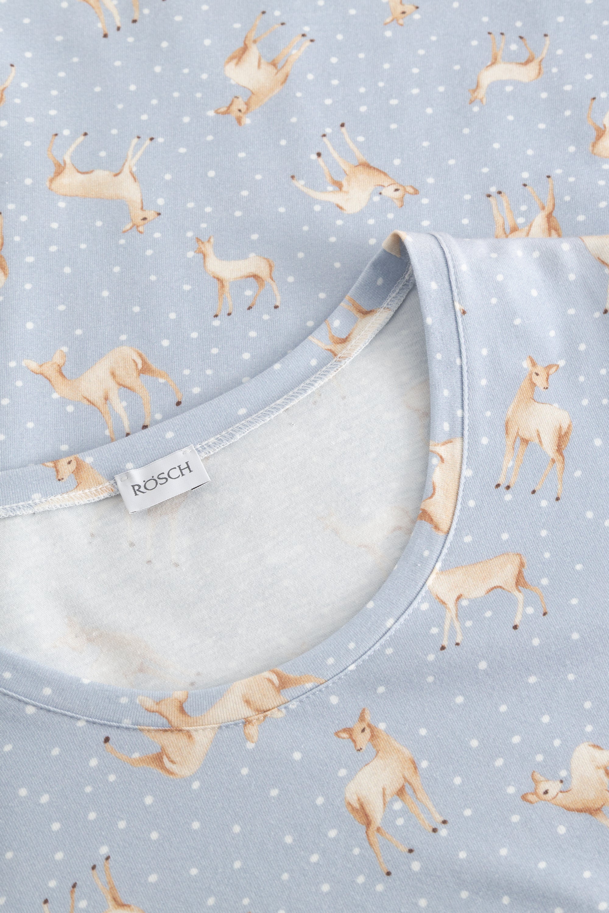 Pyjama long Rösch, imprimé pois et faon