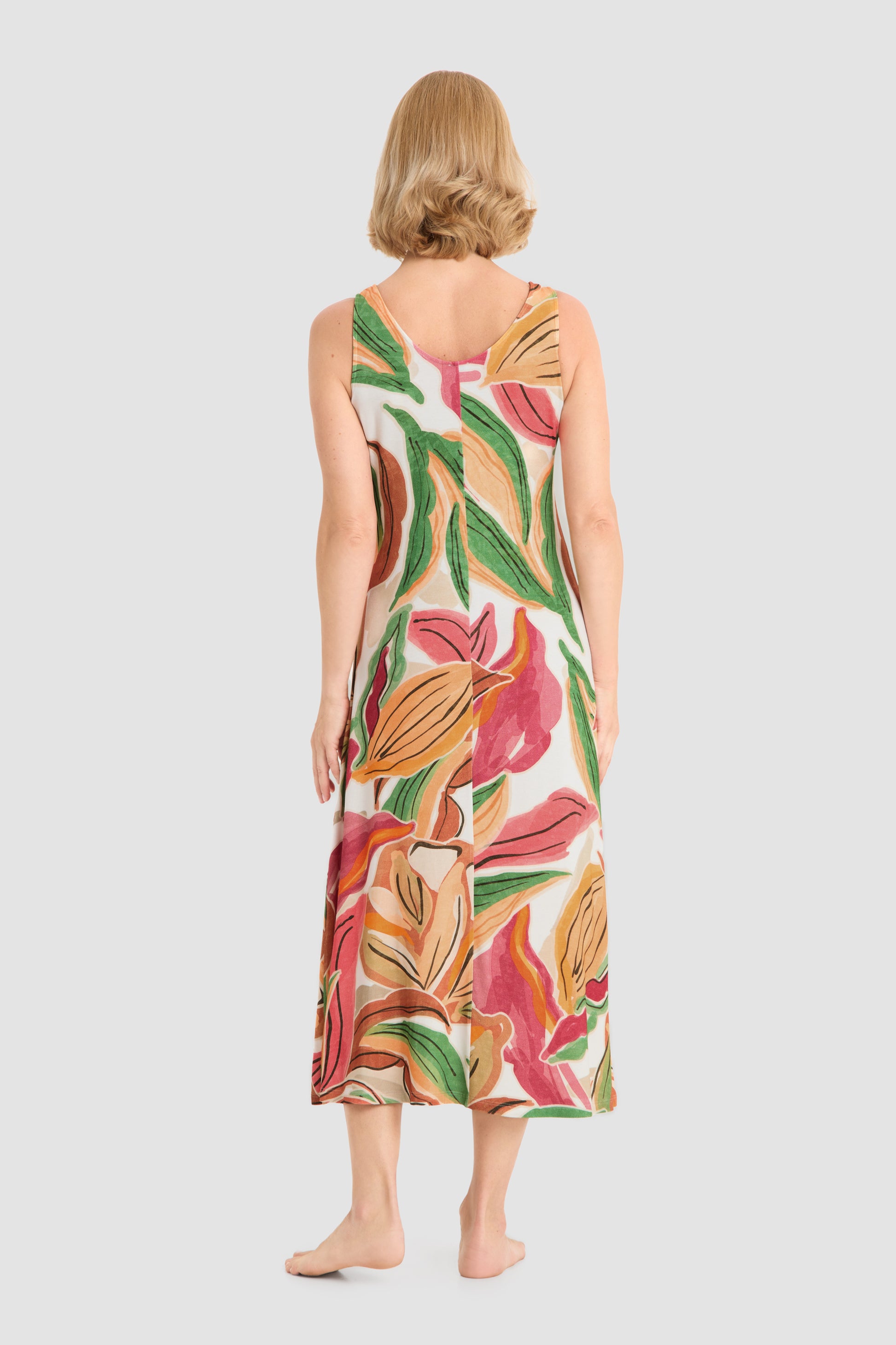 Rückansicht von Rösch Strandkleid Maxi