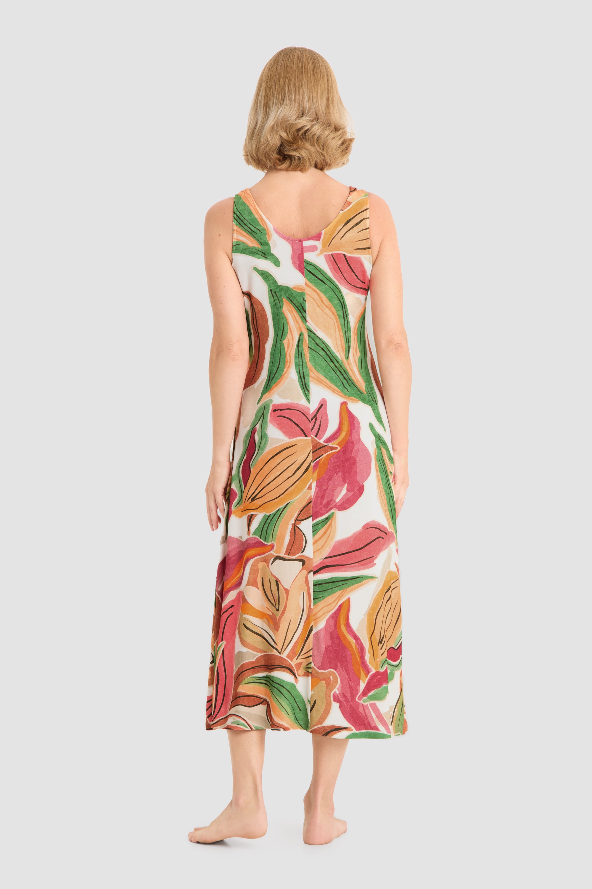Rückansicht von Rösch Strandkleid Maxi
