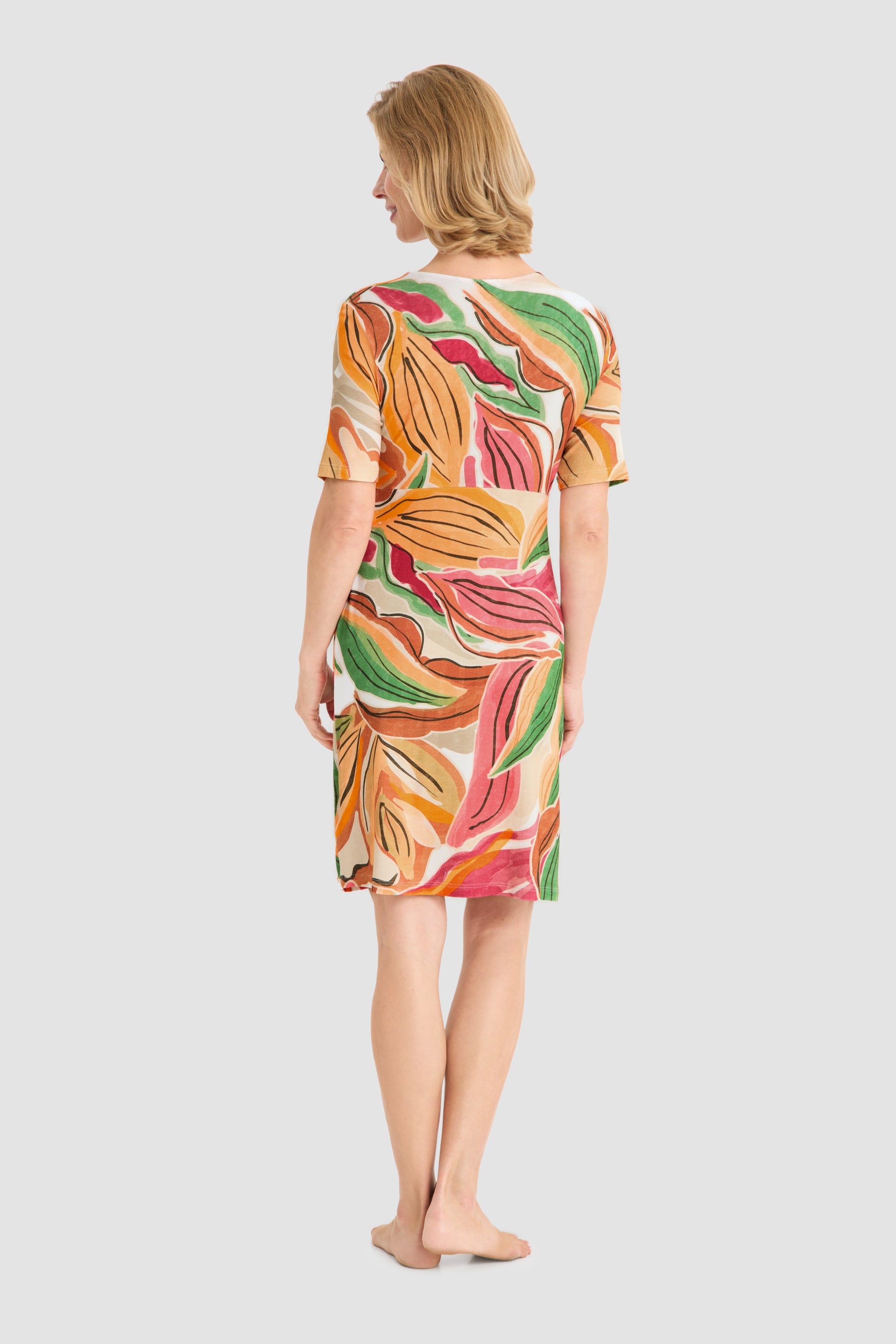 Rückansicht von Rösch Strandkleid Knielang