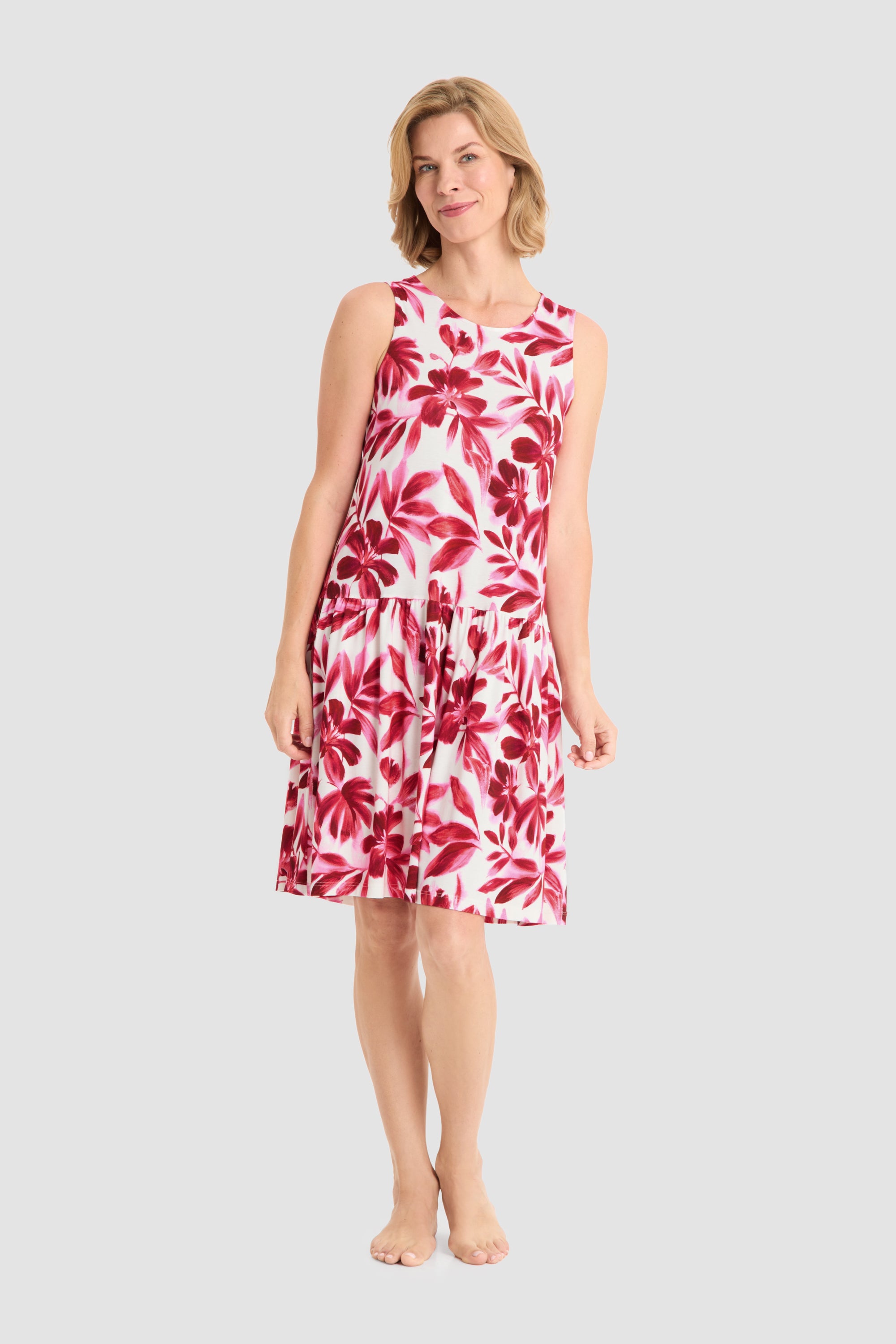 Frontalbild von Rösch Strandkleid Knielang