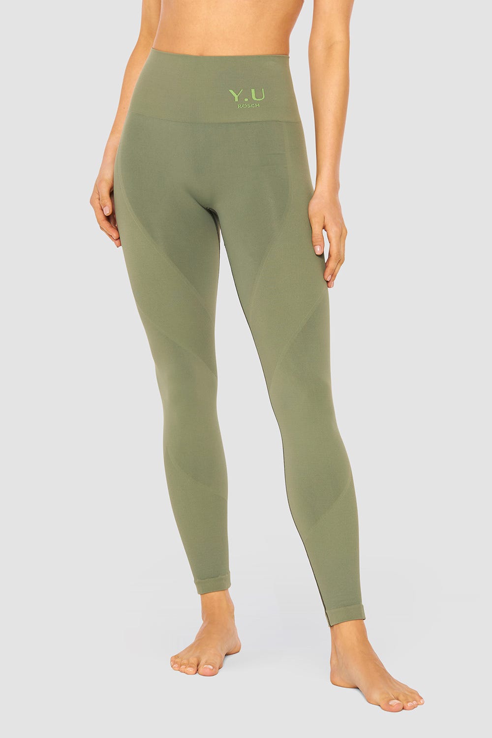 Frontalbild von Y.U Yoga Leggings Seamless Sport Mix & Match recycled Polyamid/Elasthan