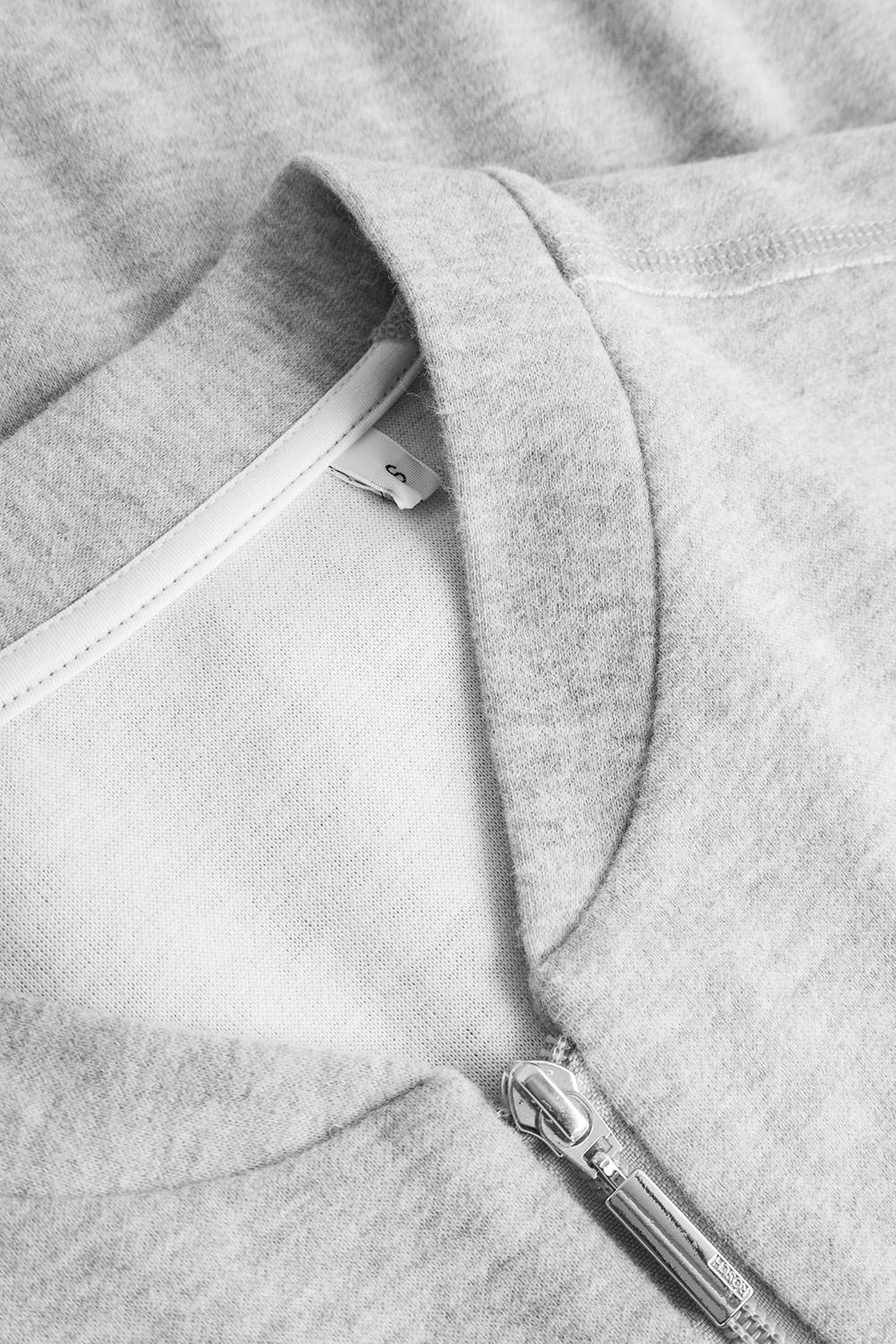 Detailbild 2 von Y.U Yoga Sweatjacke in Grau Loungewear Mix & Match Baumwolle/recycled Polyamid