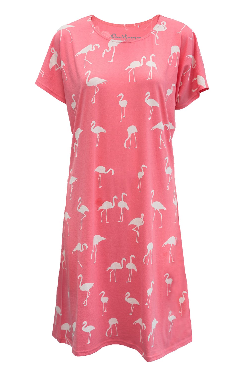 Hollowbild von Nachthemd im Flamingo-Druck 100% Baumwolle