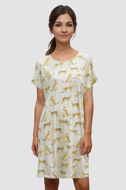 Detailbild 3 von Nachthemd im Leoparden-Druck 100% Baumwolle