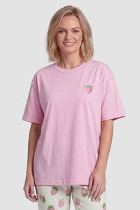 Rösch Shirt Kurzarm, Erdbeermotiv