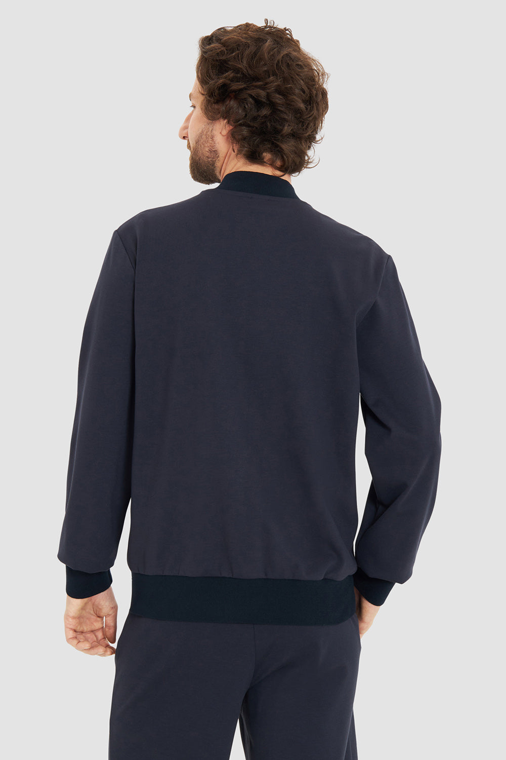 Rückansicht von Rösch Jacke im College-Stil