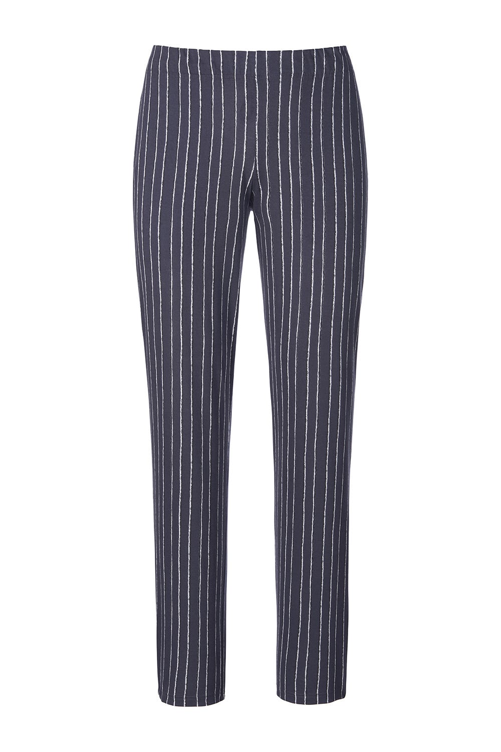 Frontalbild von Herren Pyjamahose im klassischen Streifen-Druck 100% Baumwolle