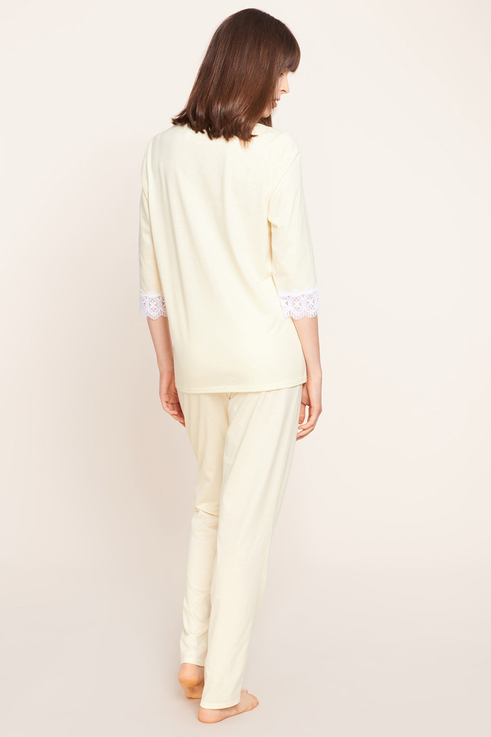 Rückansicht von Rösch Pyjama 3/4-Arm