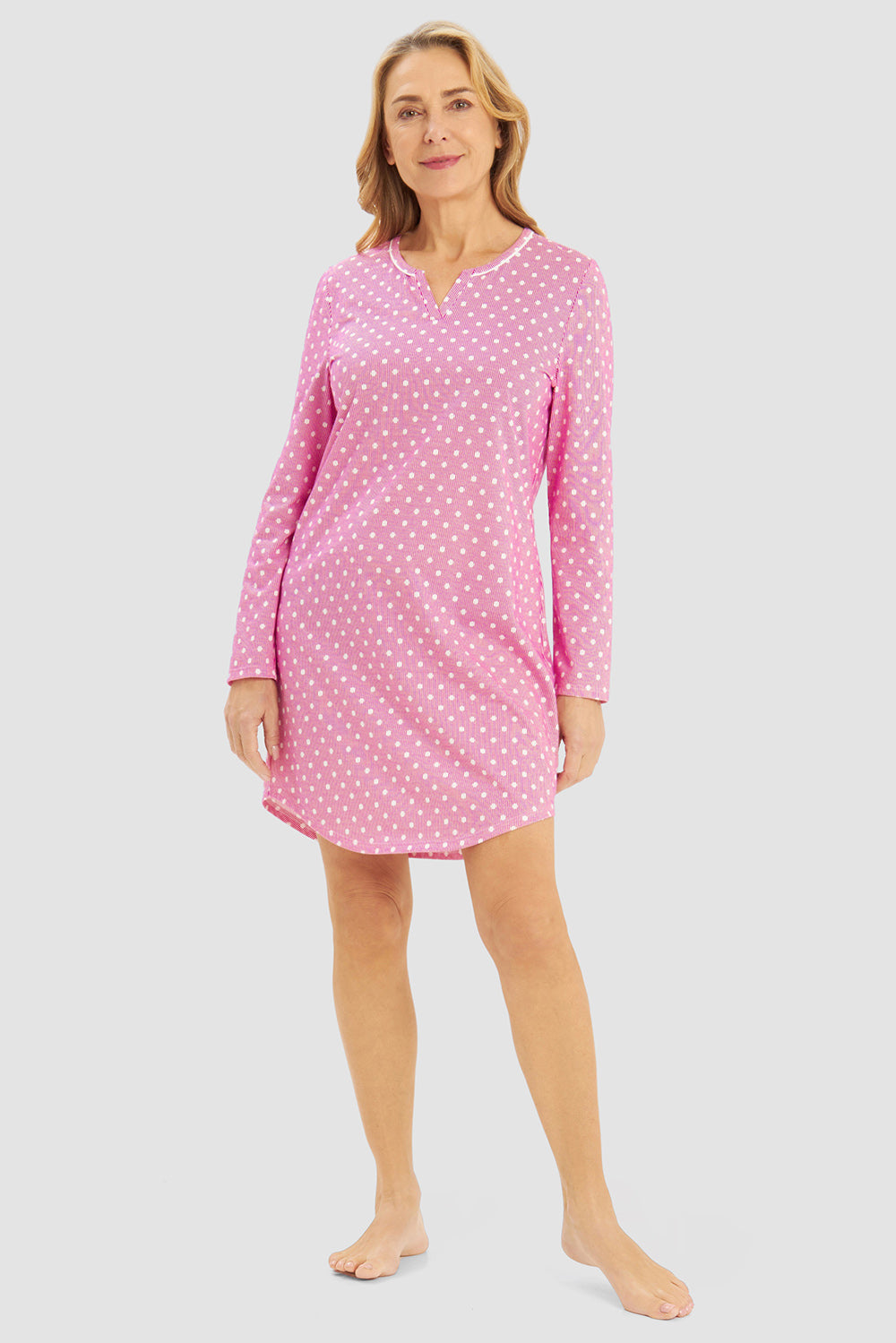 Frontalbild von Rösch Nachthemd Knielang