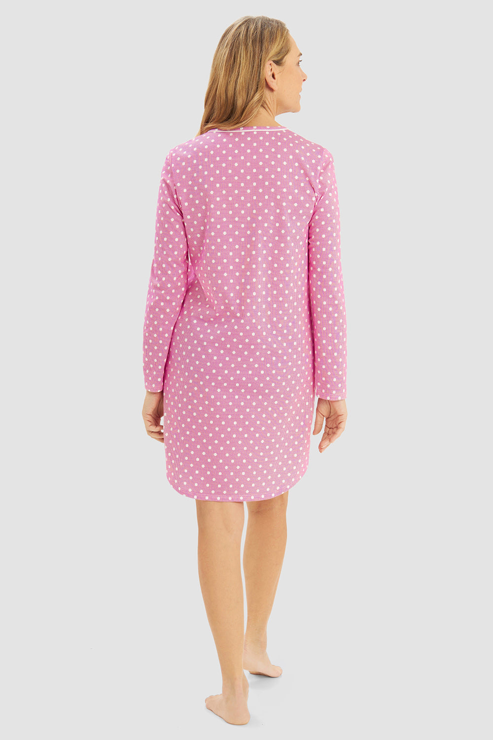 Rückansicht von Rösch Nachthemd Knielang