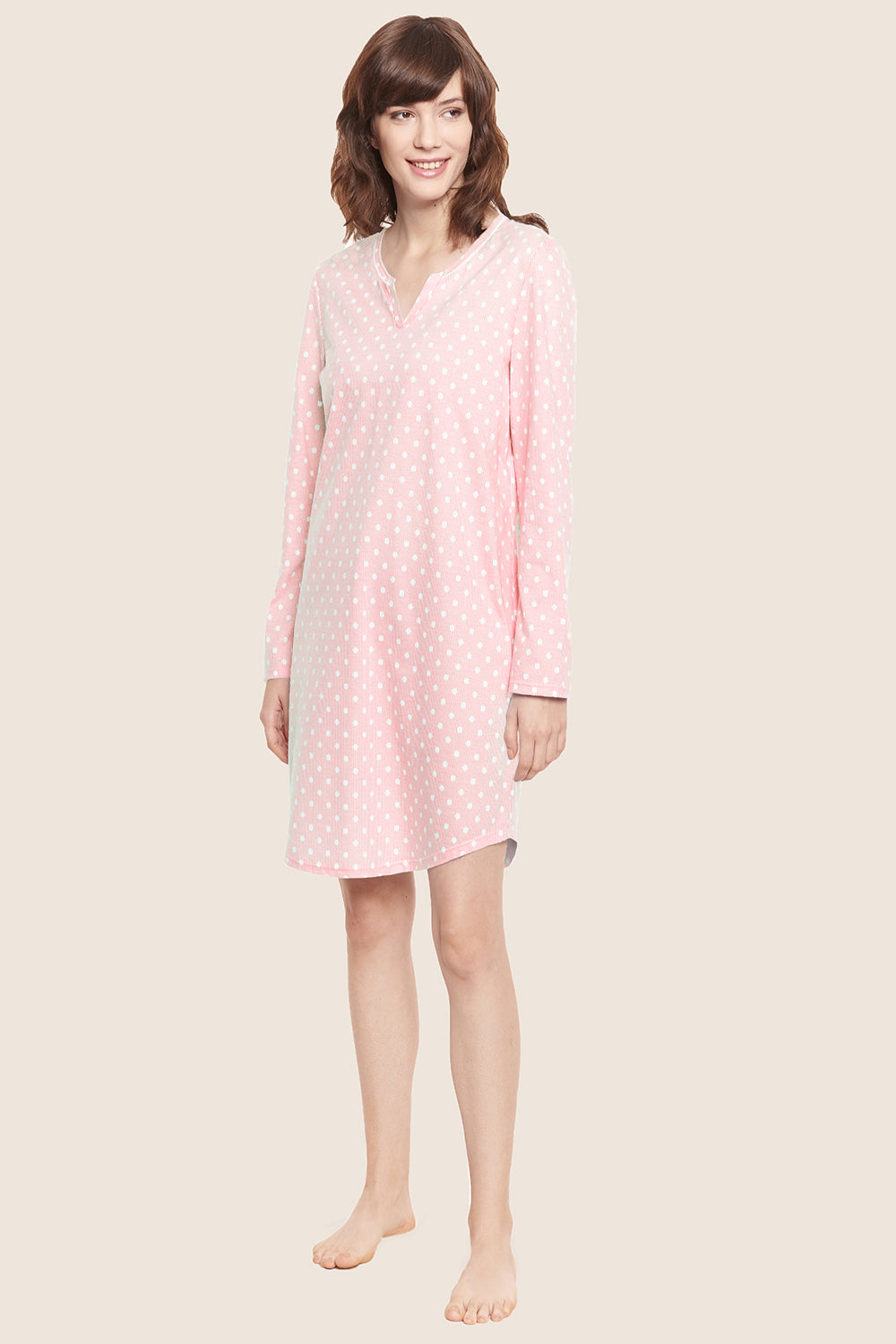 Frontalbild von Rösch Nachthemd Knielang