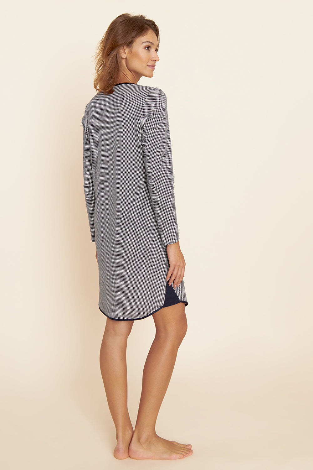 Rückansicht von Rösch Nachthemd Knielang