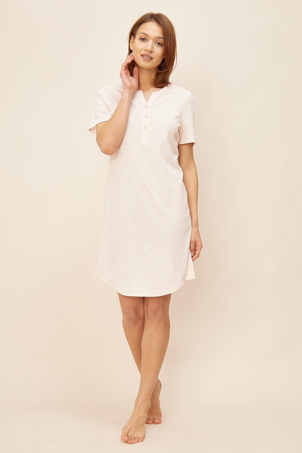 Frontalbild von Rösch Nachthemd Knielang