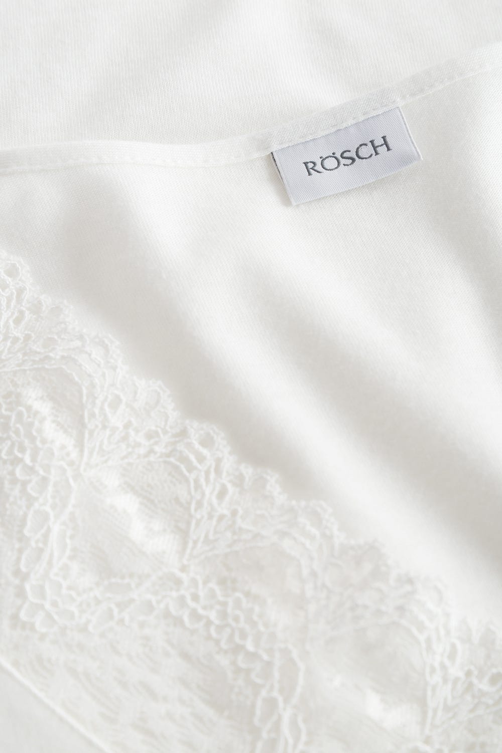 Detailbild 2 von Nachthemd mit eleganten Spitzen-Details einfarbig romantisch verspielt Baumwolle/Modal