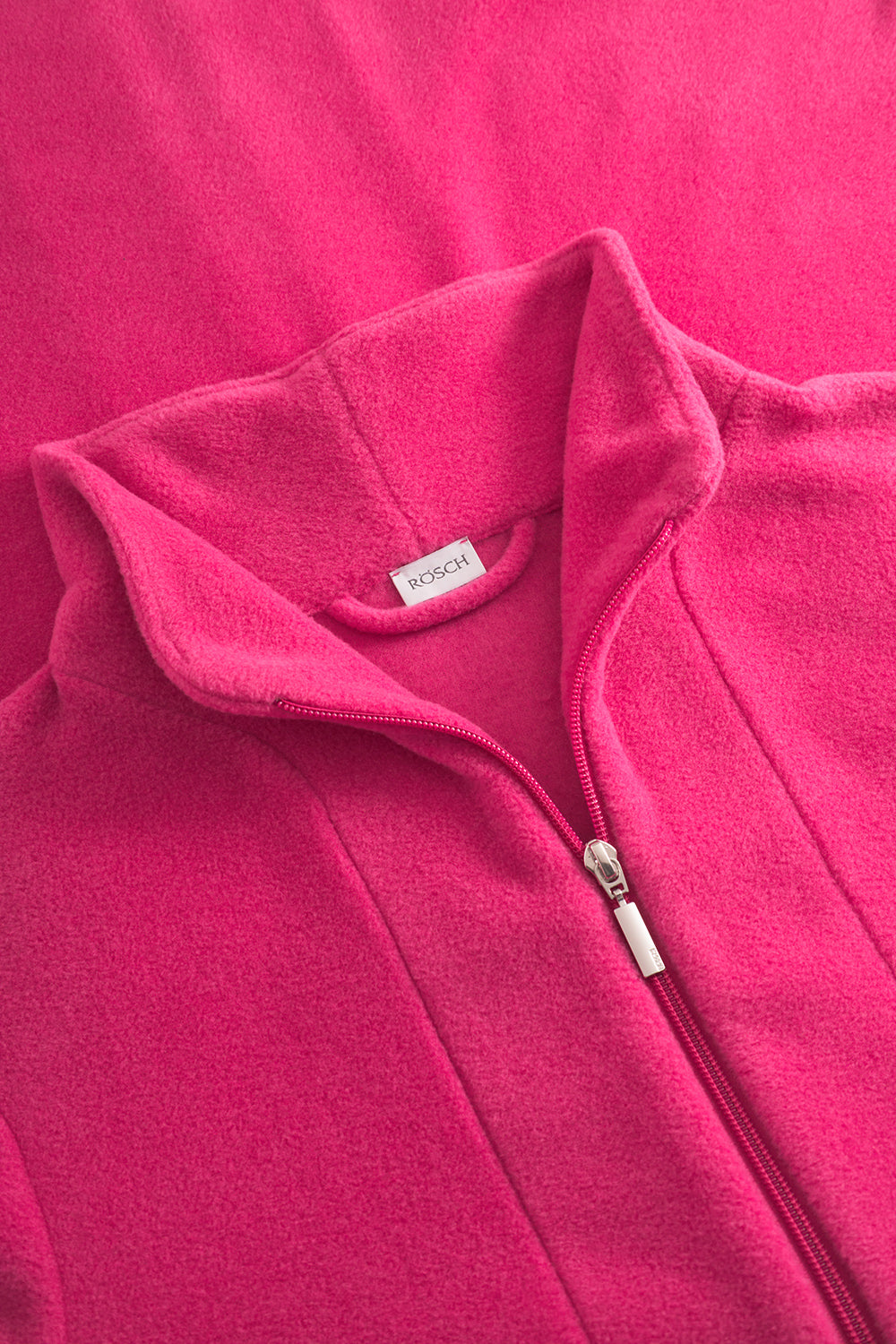 Rösch Morgenmantel Lang, Fleece mit Reißverschluss