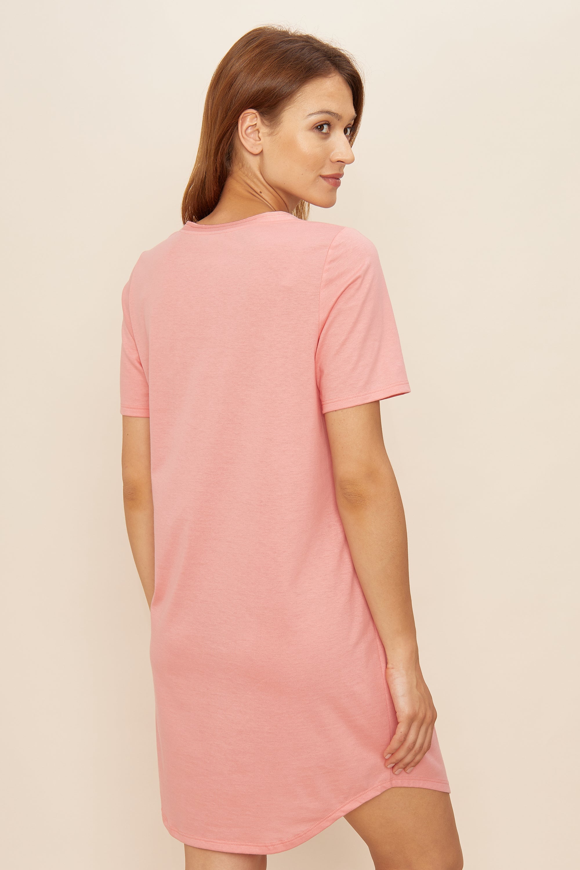 Rückansicht von Rösch Nachthemd Knielang