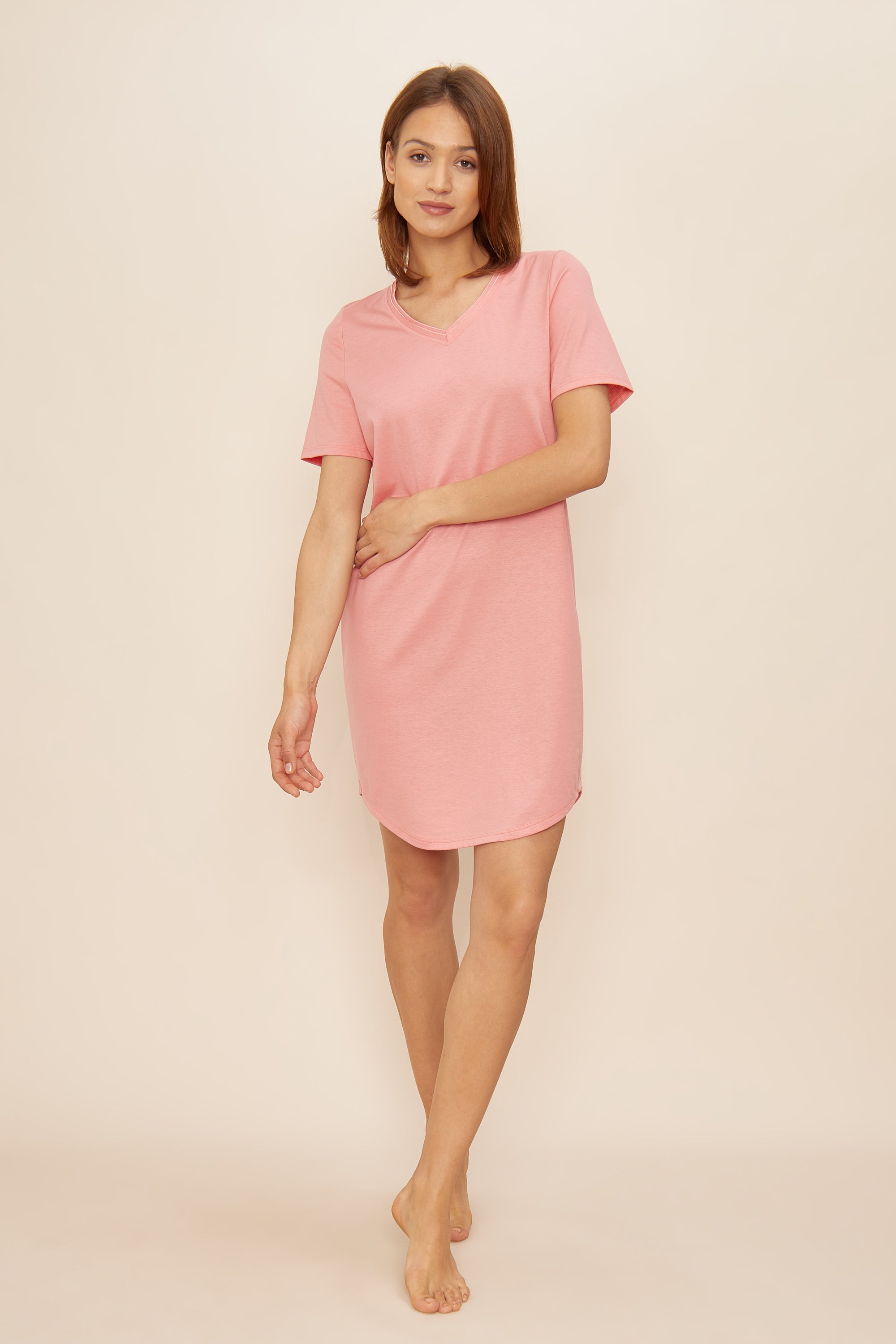 Frontalbild von Rösch Nachthemd Knielang