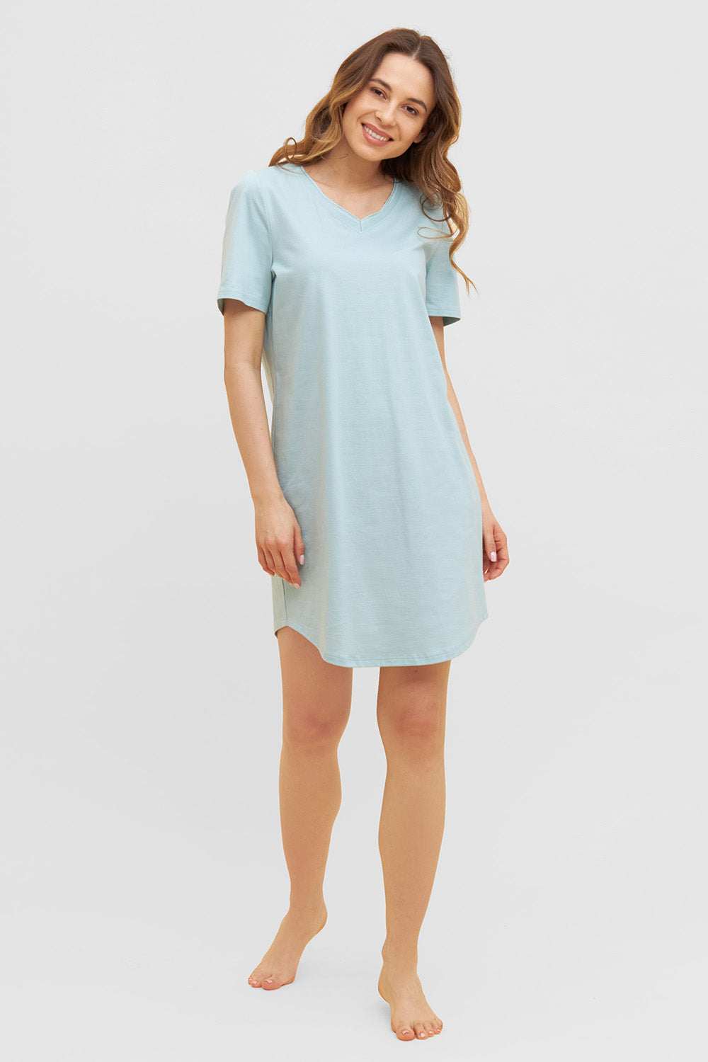 Frontalbild von Rösch Nachthemd Knielang