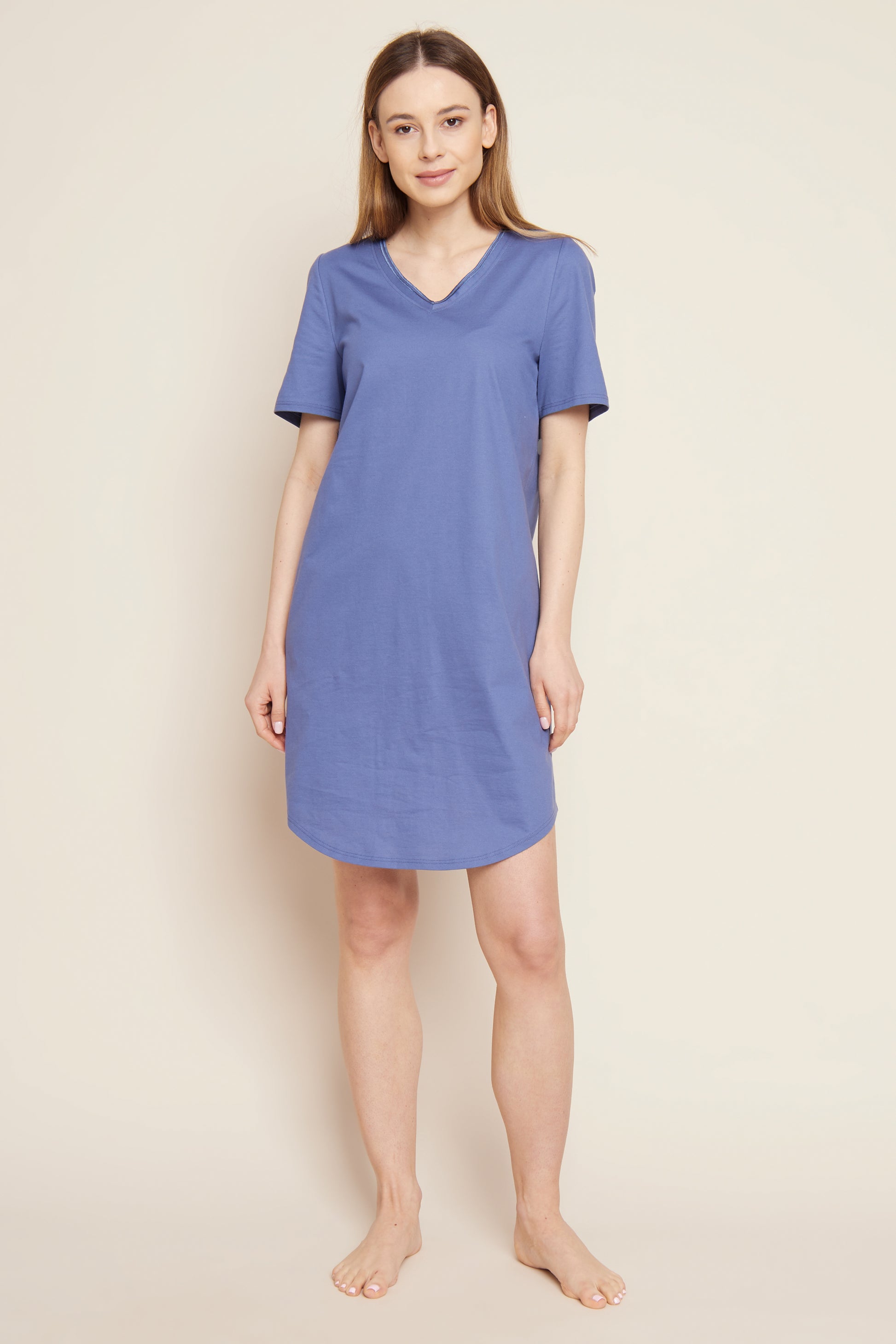 Frontalbild von Rösch Nachthemd Knielang