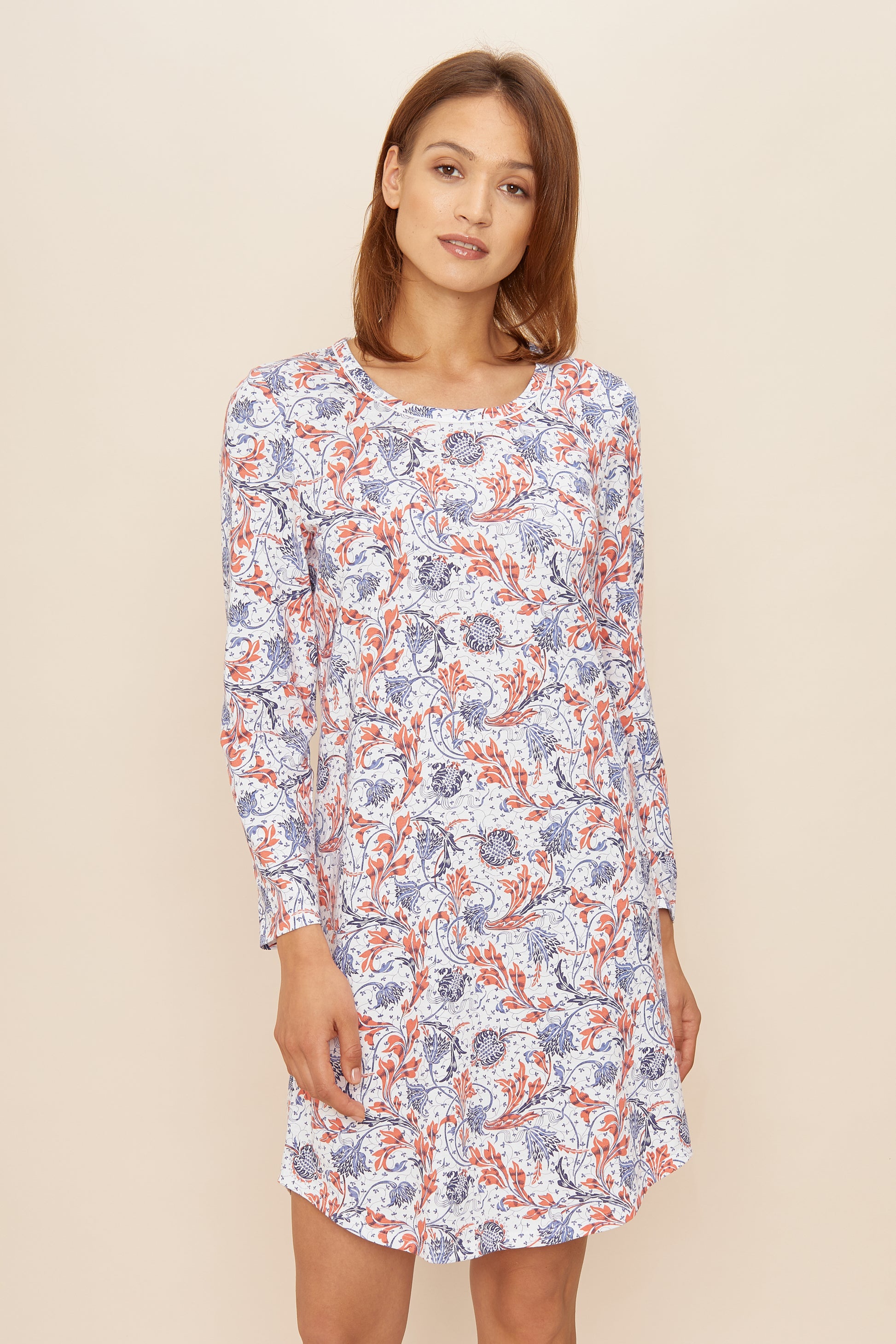 Frontalbild von Rösch Nachthemd Knielang