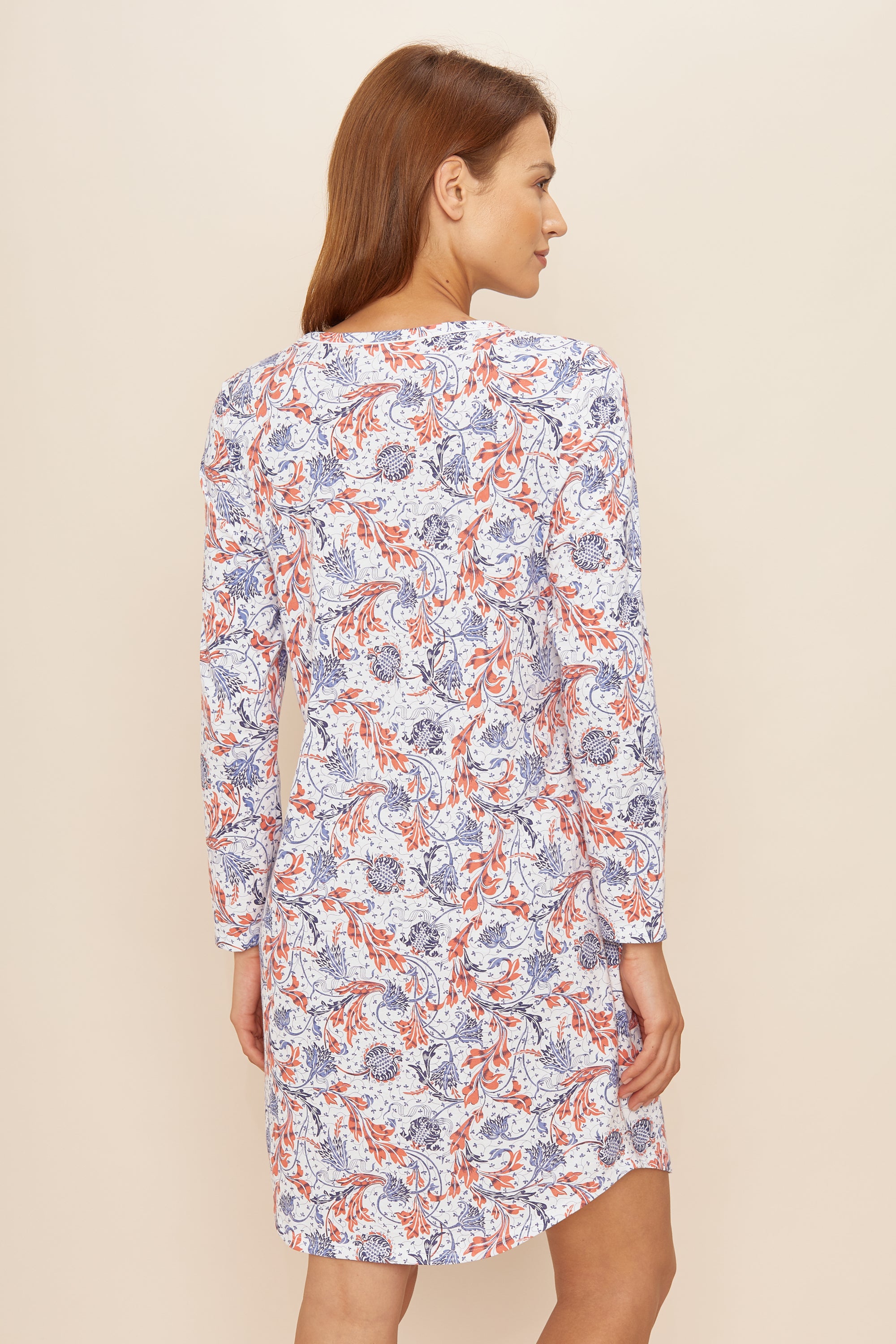 Rückansicht von Rösch Nachthemd Knielang