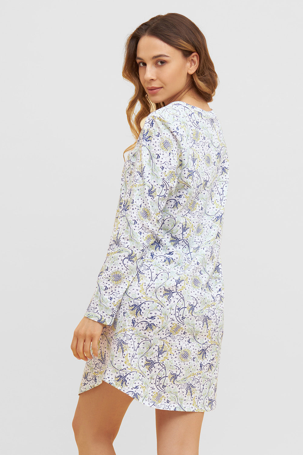 Rückansicht von Rösch Nachthemd Knielang