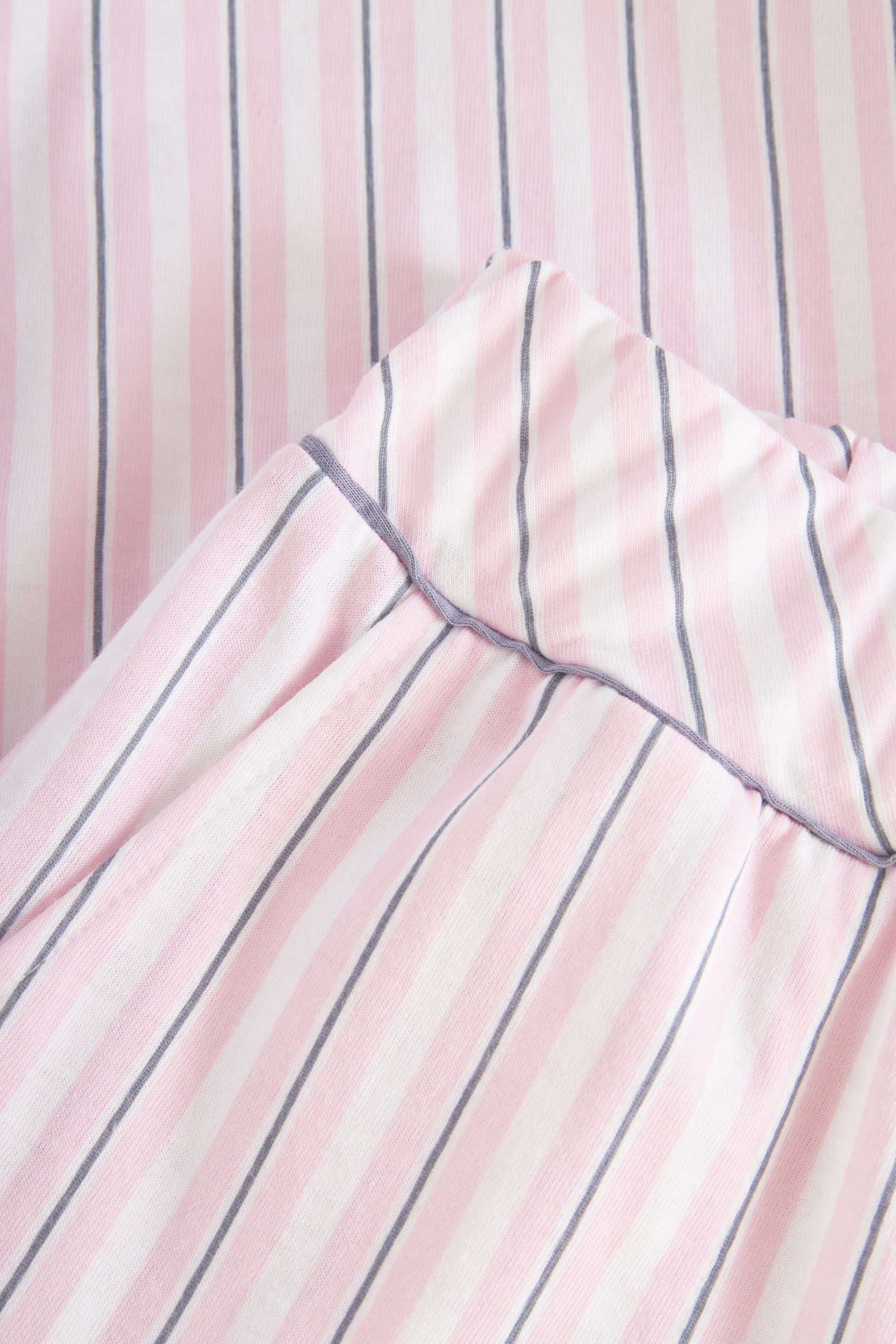 Detailbild 2 von Basic Bermuda im Streifendruck Rosa-Grau