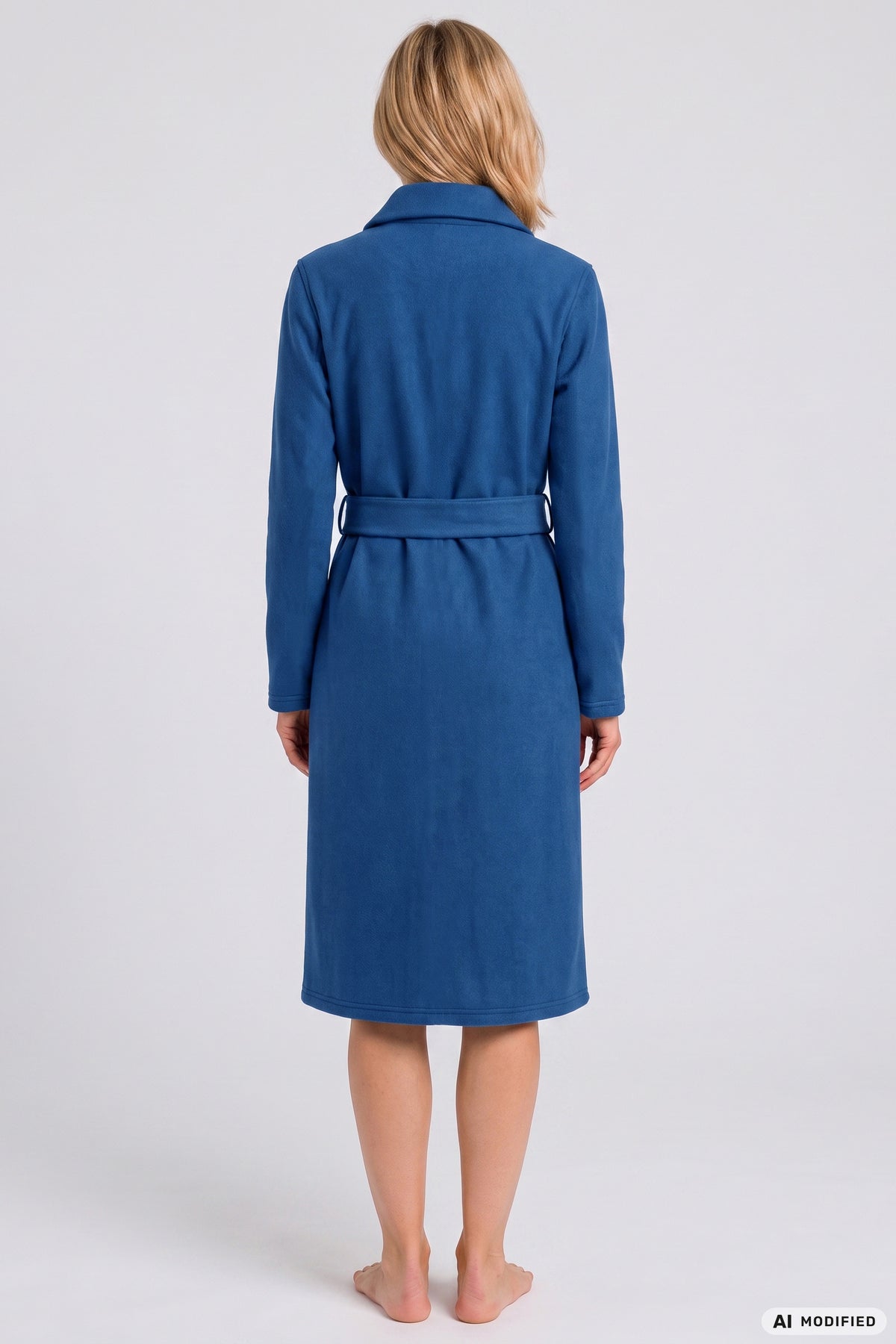 Rösch Mantel, Fleece Blau
