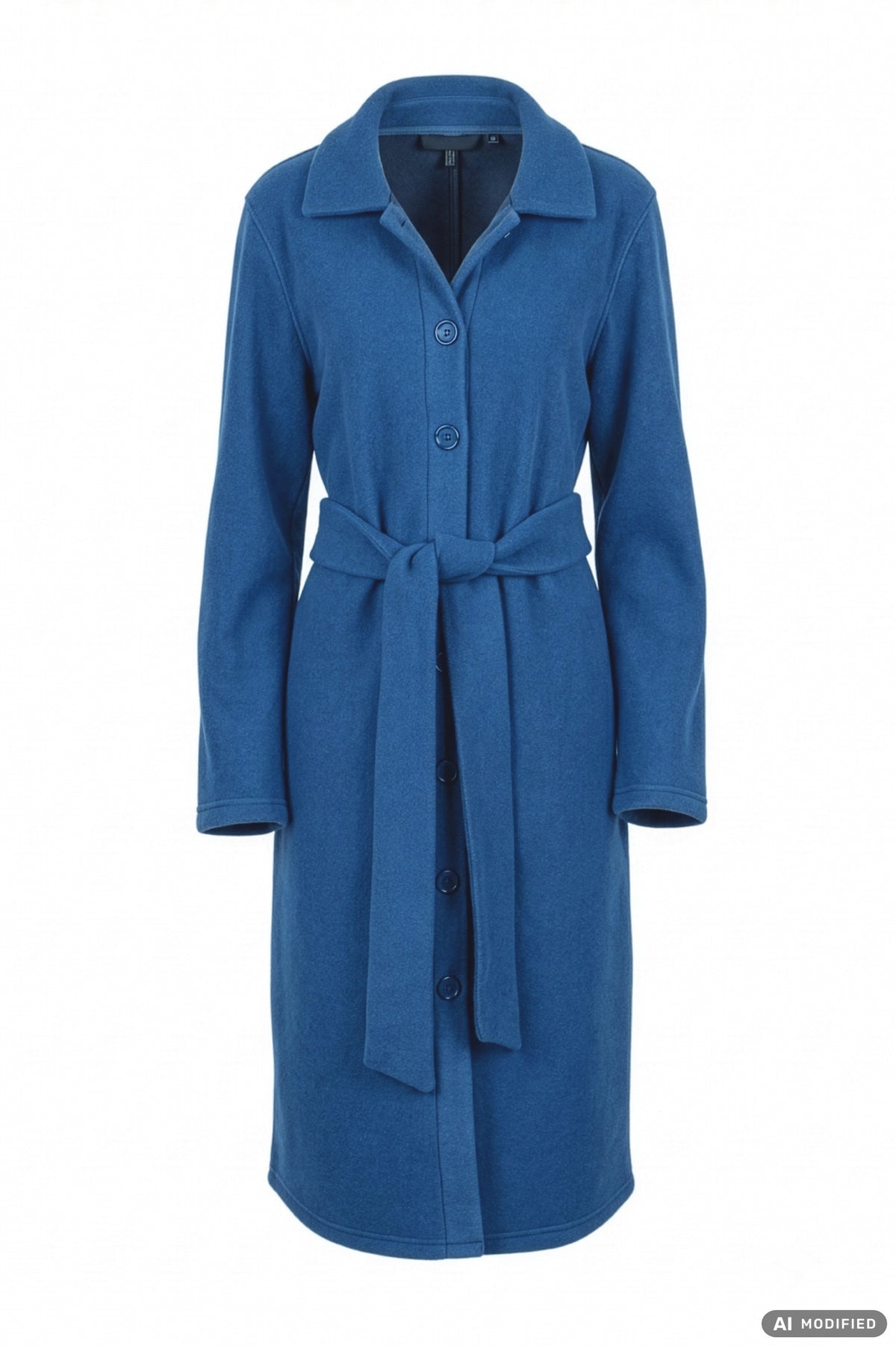 Rösch Mantel, Fleece Blau