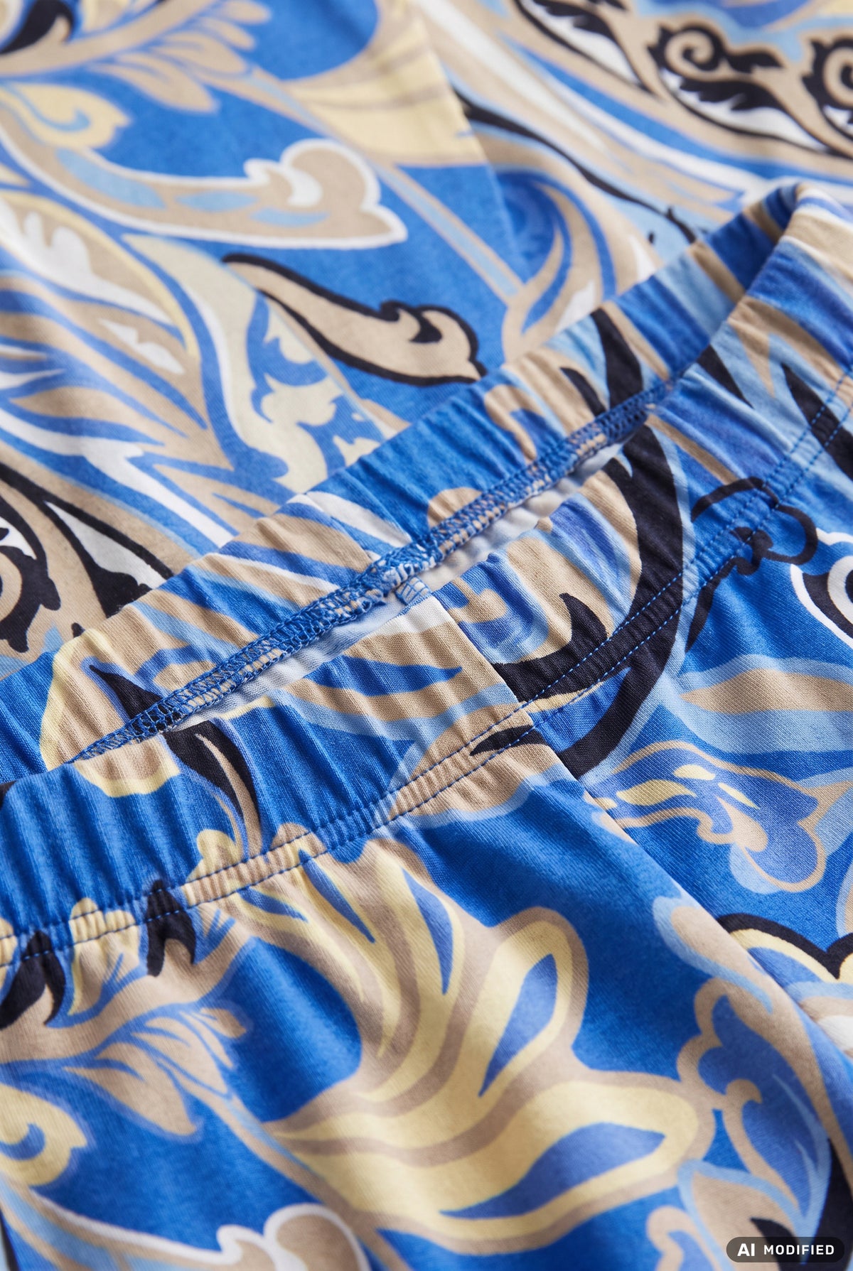Rösch Pyjama Lang mit großflächigem Floraldruck