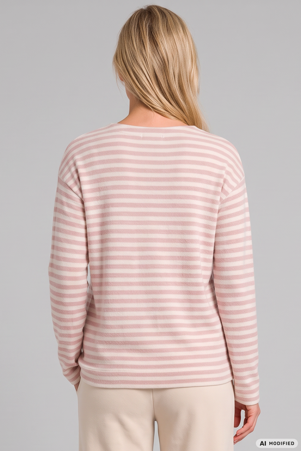 Rösch Shirt Langarm, Strick mit Streifenmuster