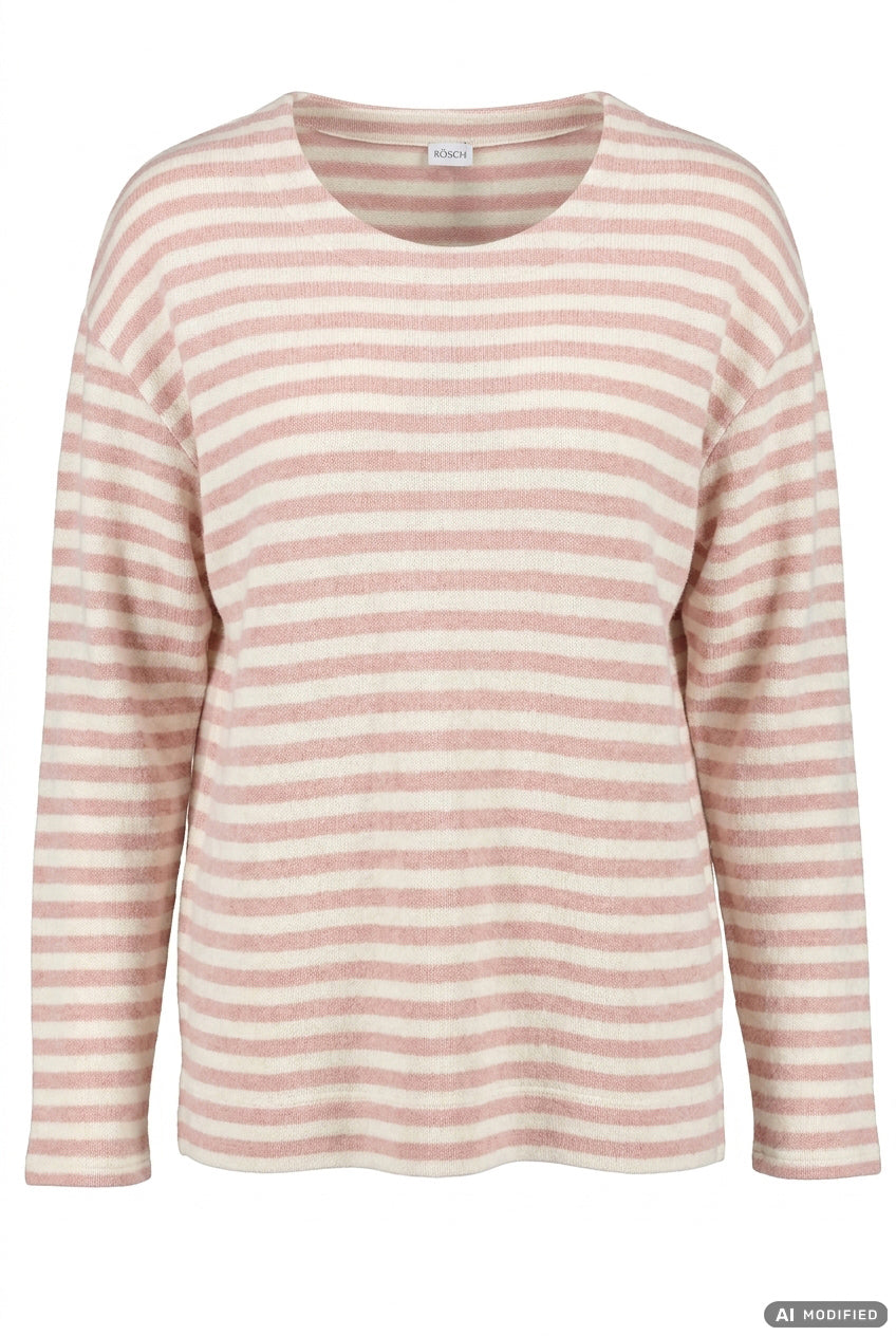 Rösch Shirt Langarm, Strick mit Streifenmuster
