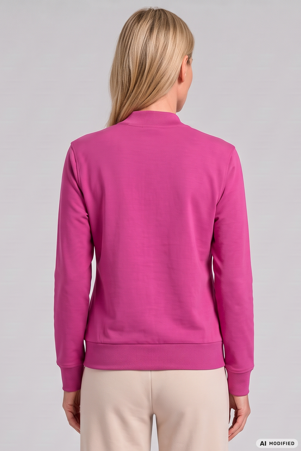 Rösch Loungejacke, Pink im College-Stil