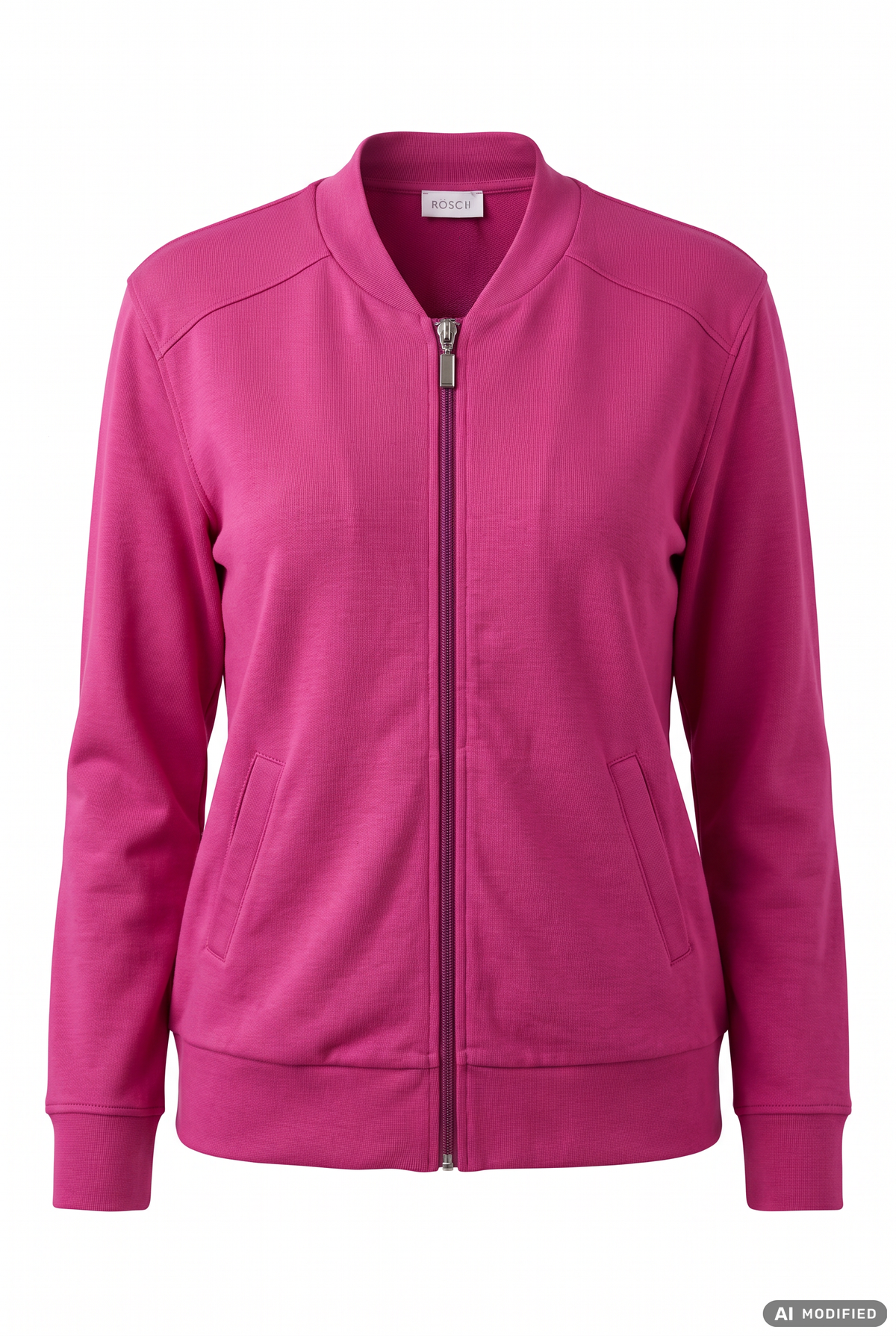 Rösch Loungejacke, Pink im College-Stil
