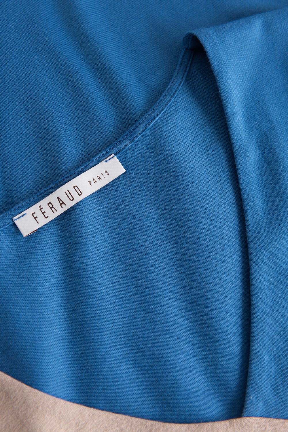 Detailbild 1 von Nachthemd mit Colourblocking-Effekt V-Ausschnitt 100% Baumwolle