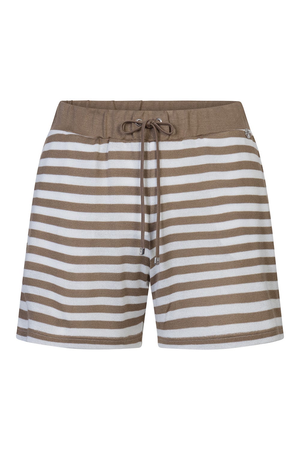 Hollowbild von Shorts im Strick-Ringel Kordelzug Sommerlich Viskose/Polyacryl