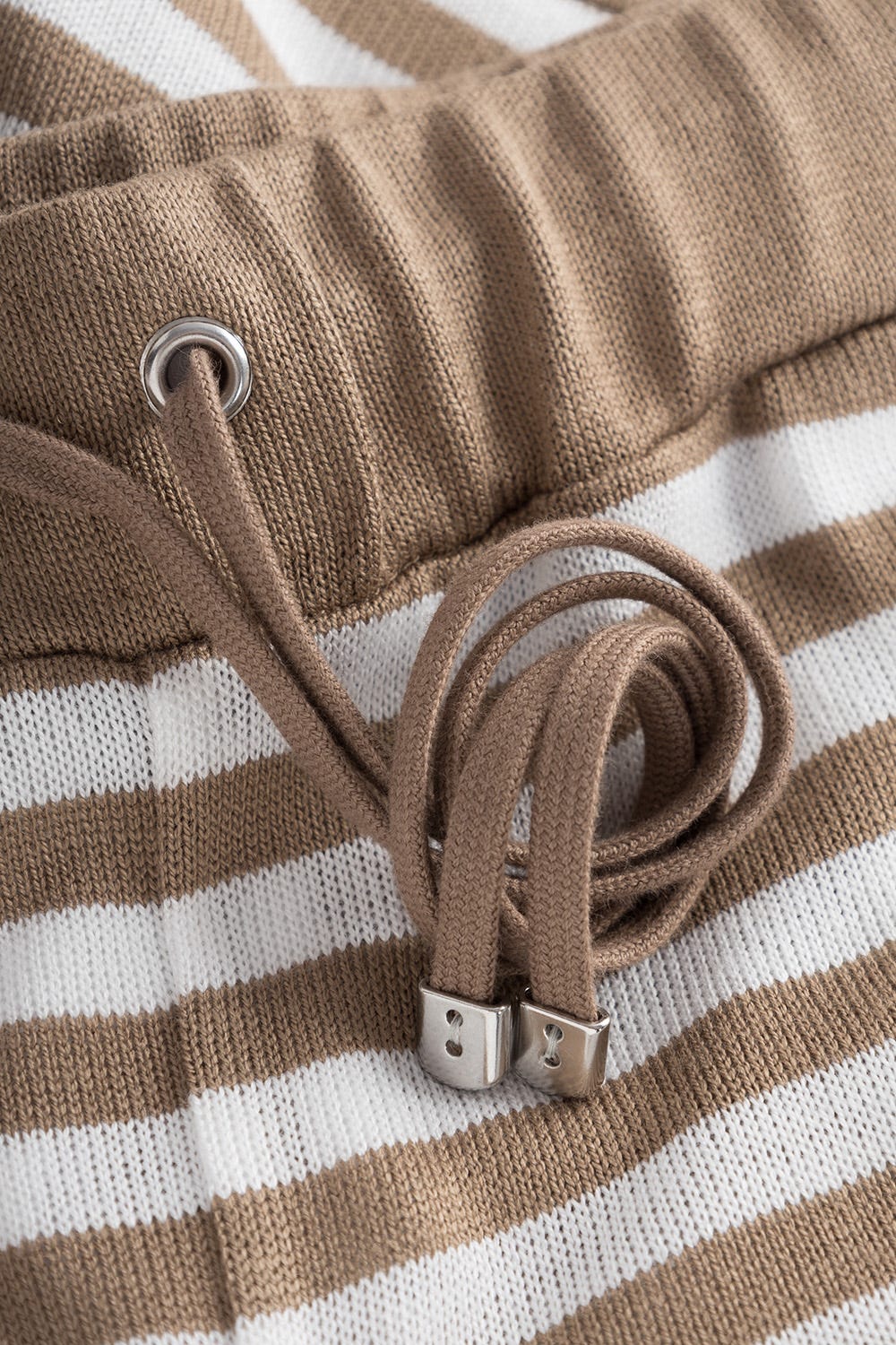 Detailbild 3 von Shorts im Strick-Ringel Kordelzug Sommerlich Viskose/Polyacryl