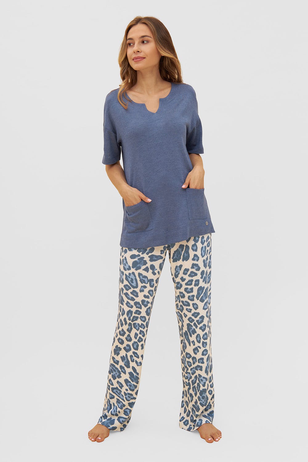 Detailbild 1 von Shirt aus sommerlichem Strick Taschen Luftig Viskose/Polyacryl