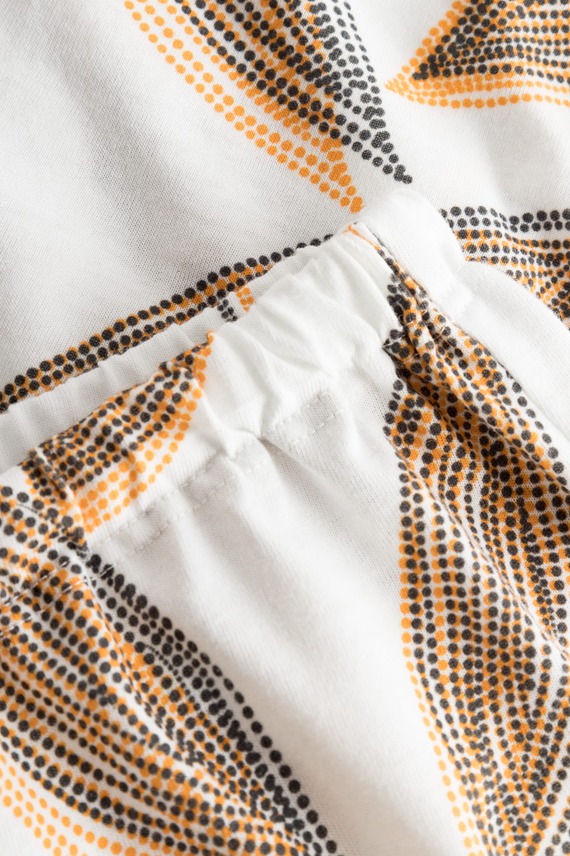 Detailbild 3 von Pyjama im getupften Blätter-Druck 100% Baumwolle