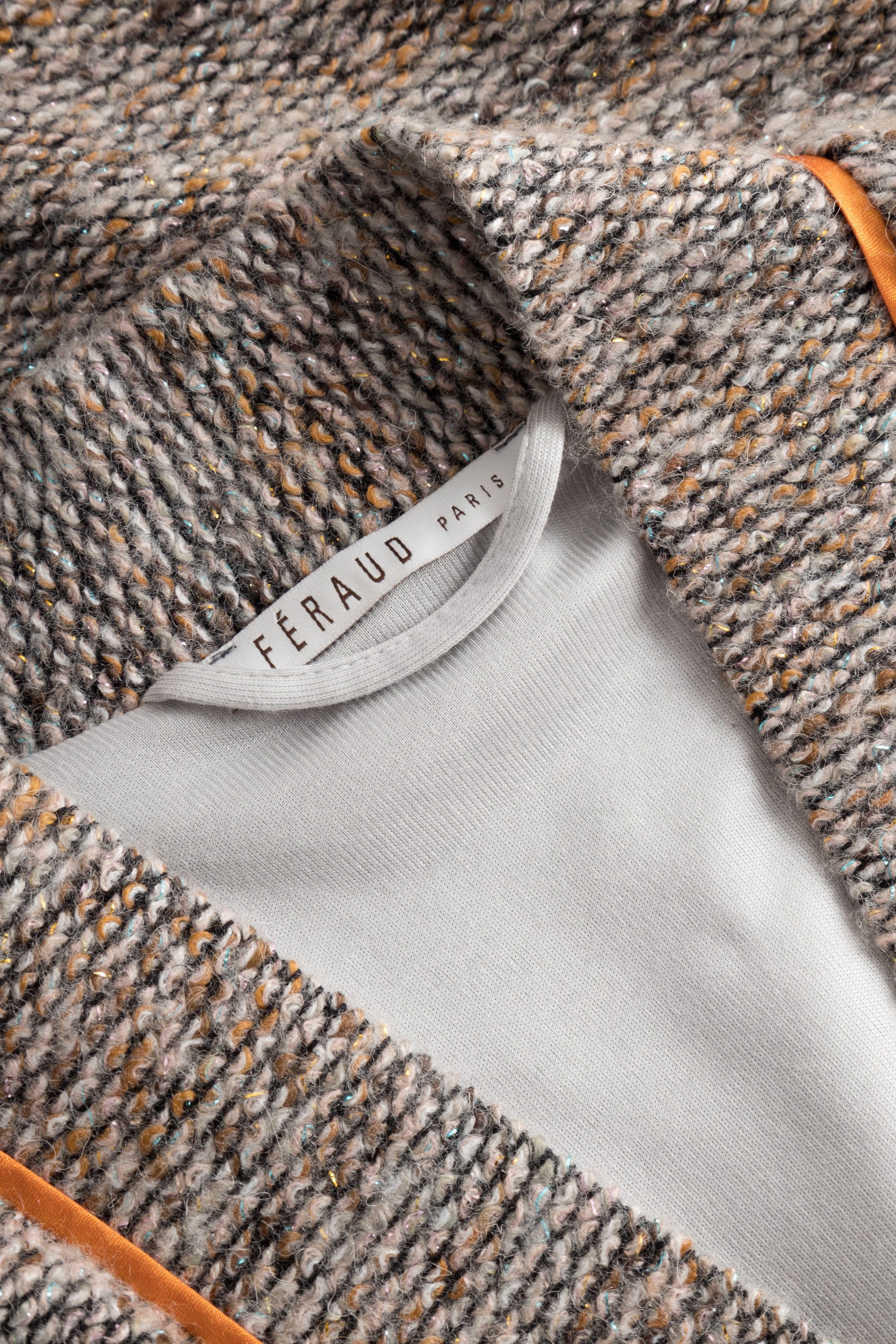 Detailbild 1 von Wickelmantel aus Strick Kuschelig Materialmix